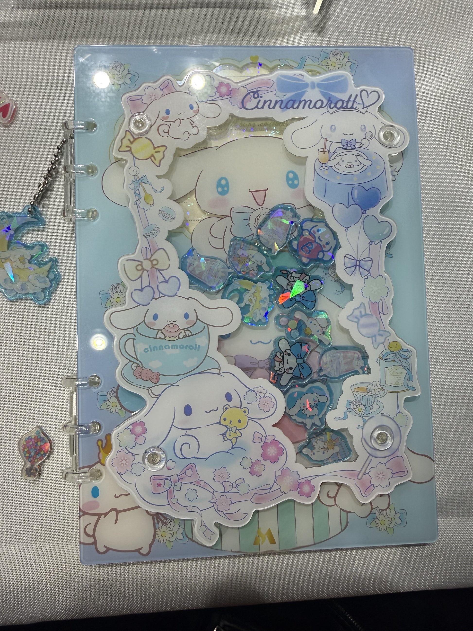 Cinnamoroll 3d Acrylic shaker notebook A5 refillable notebook