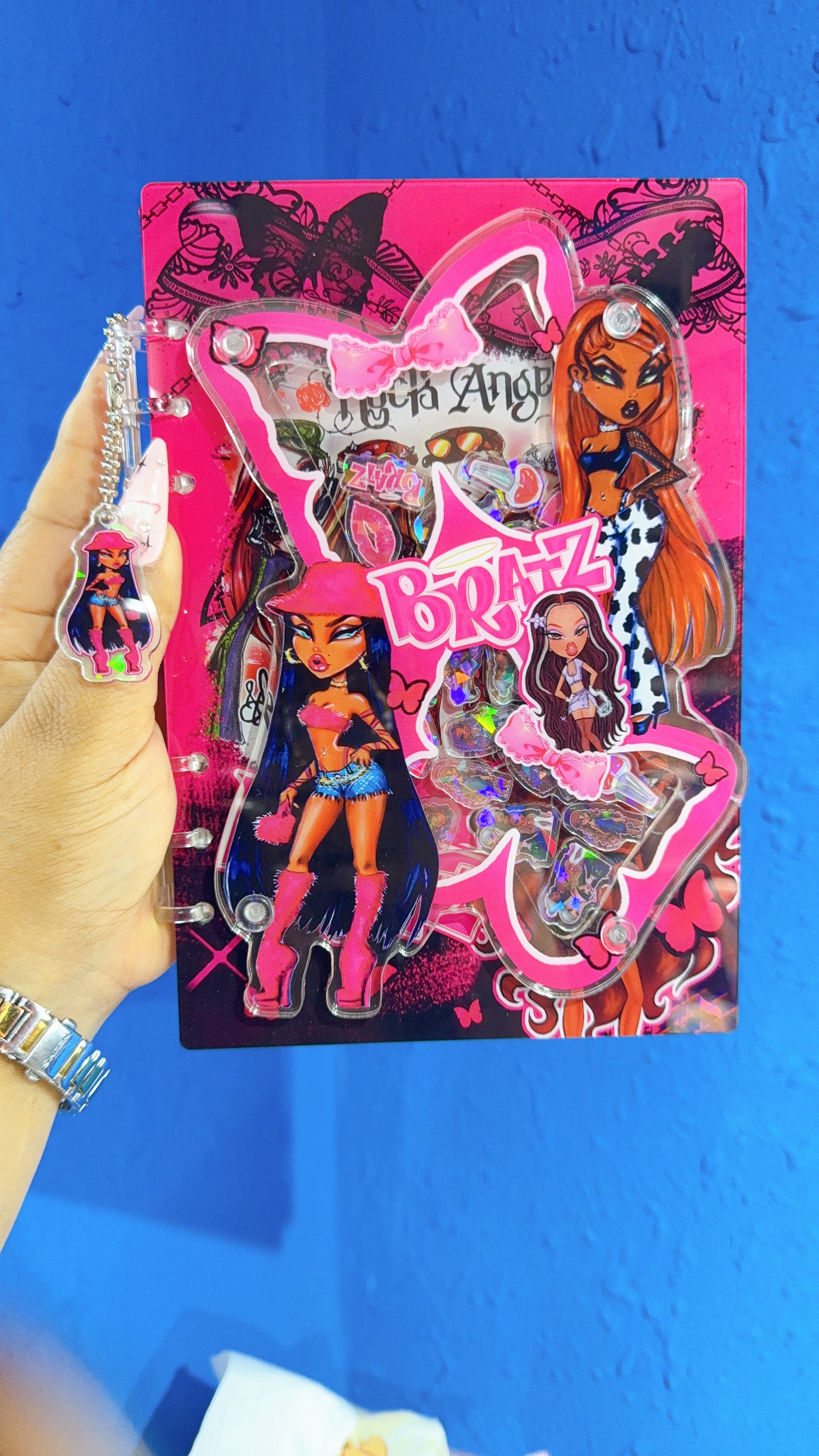 BRATZ BUTTERFLY 3D Acrylic shaker notebook