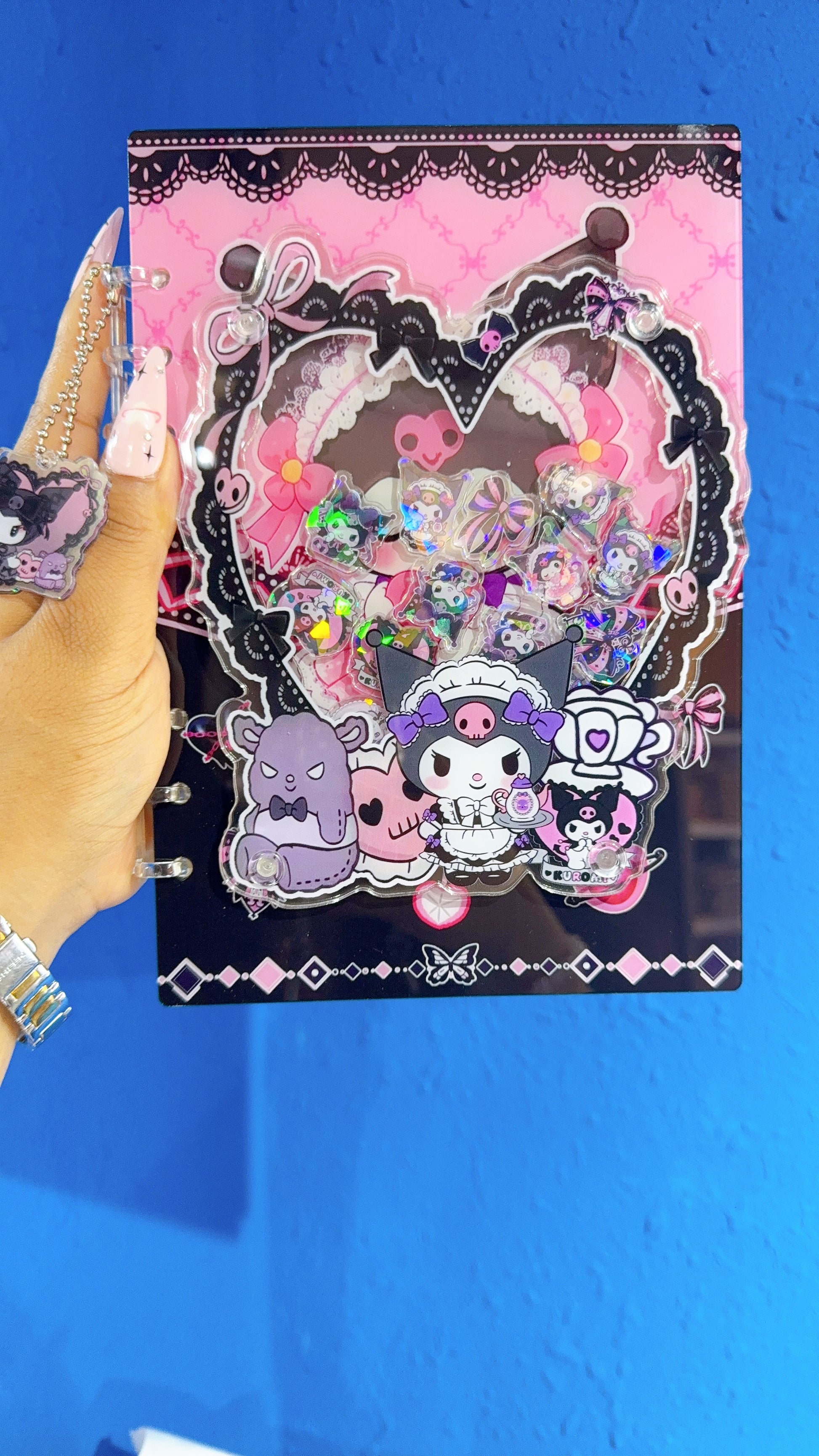 BLACK KUKU 3D Acrylic shaker notebook