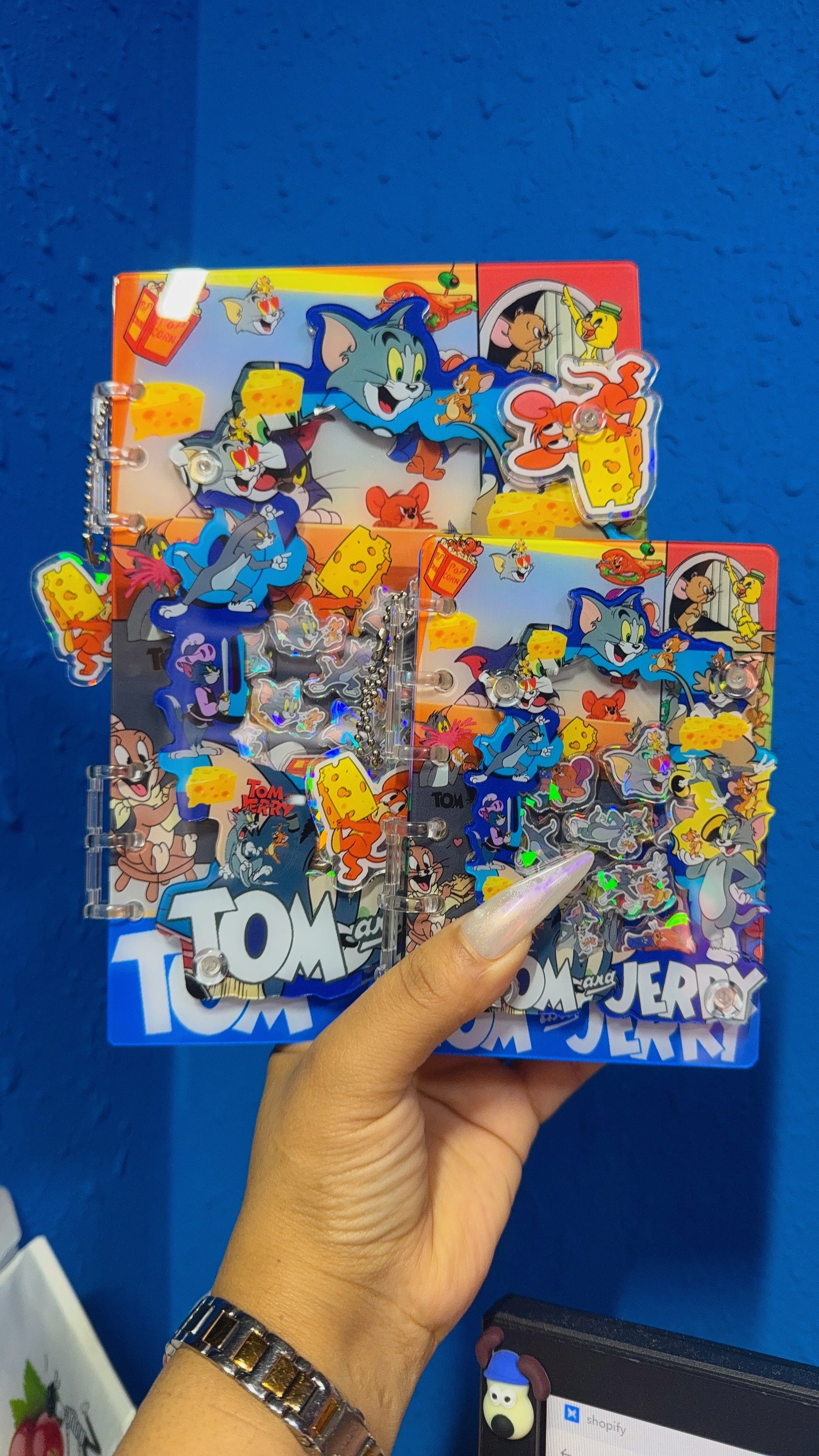 tom and jerry 3d shaker notebook