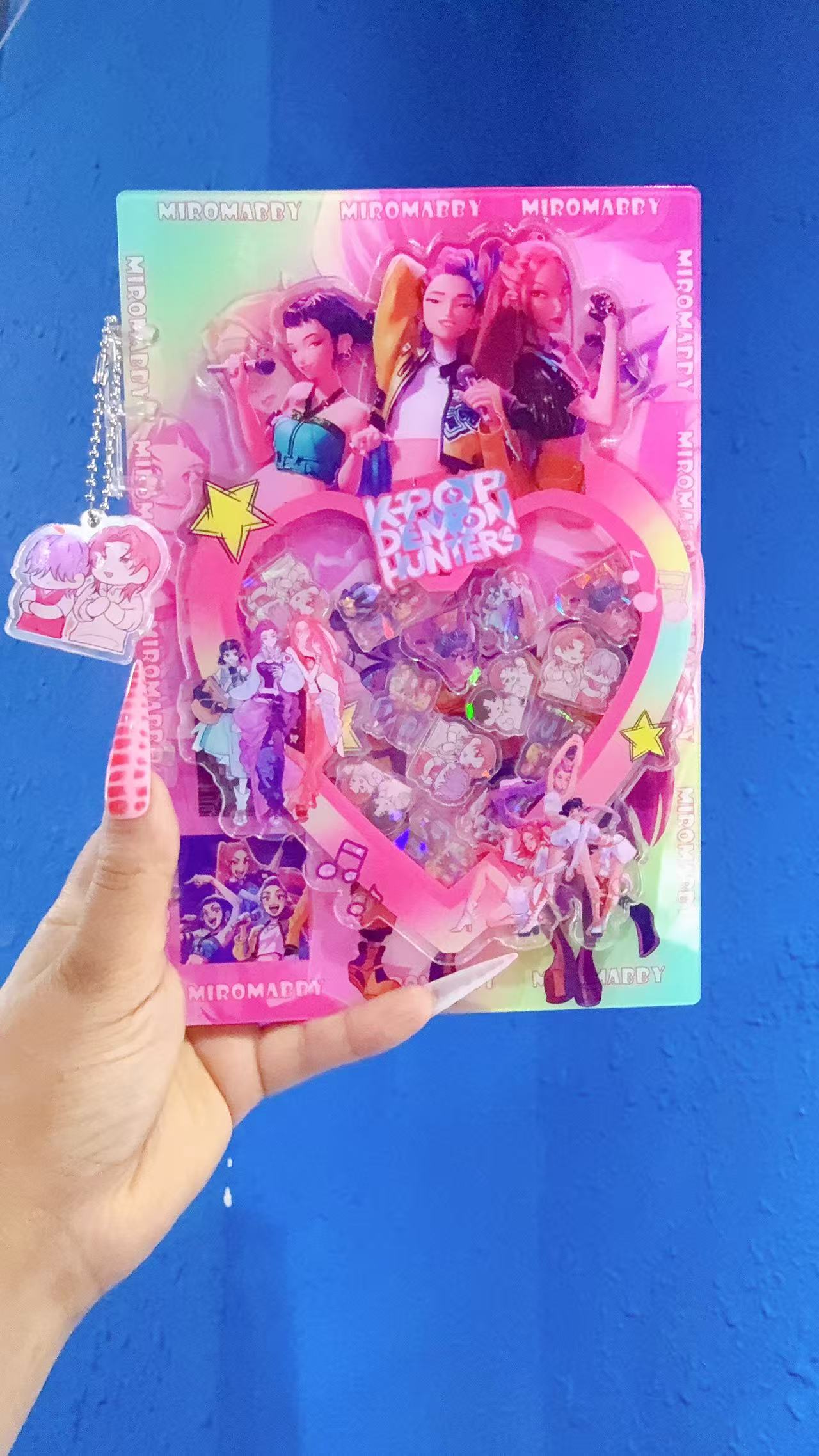 k-pop demon hunters 3D shaker notebook