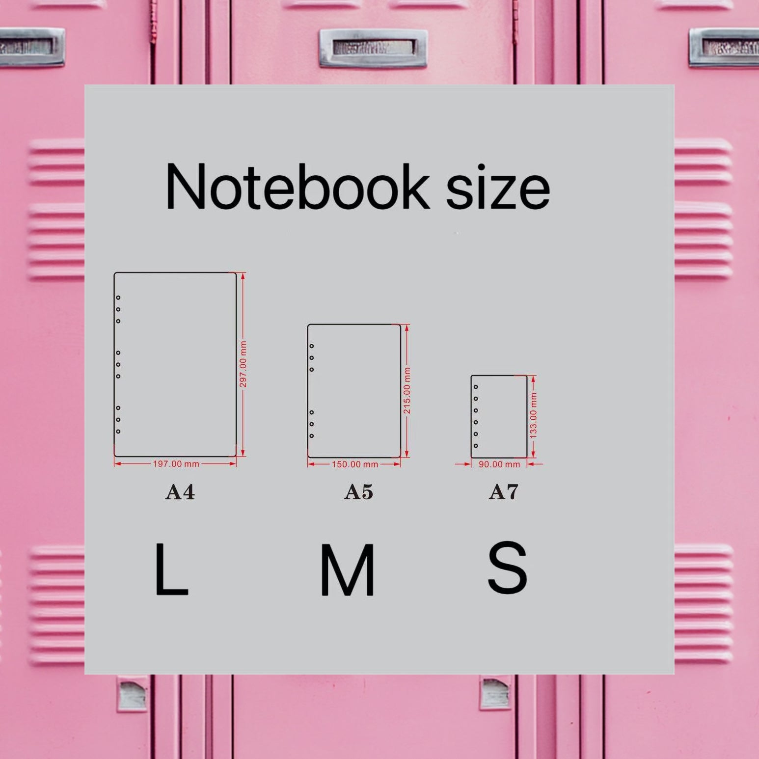Acrylic shaker notebook large size refillable notebook