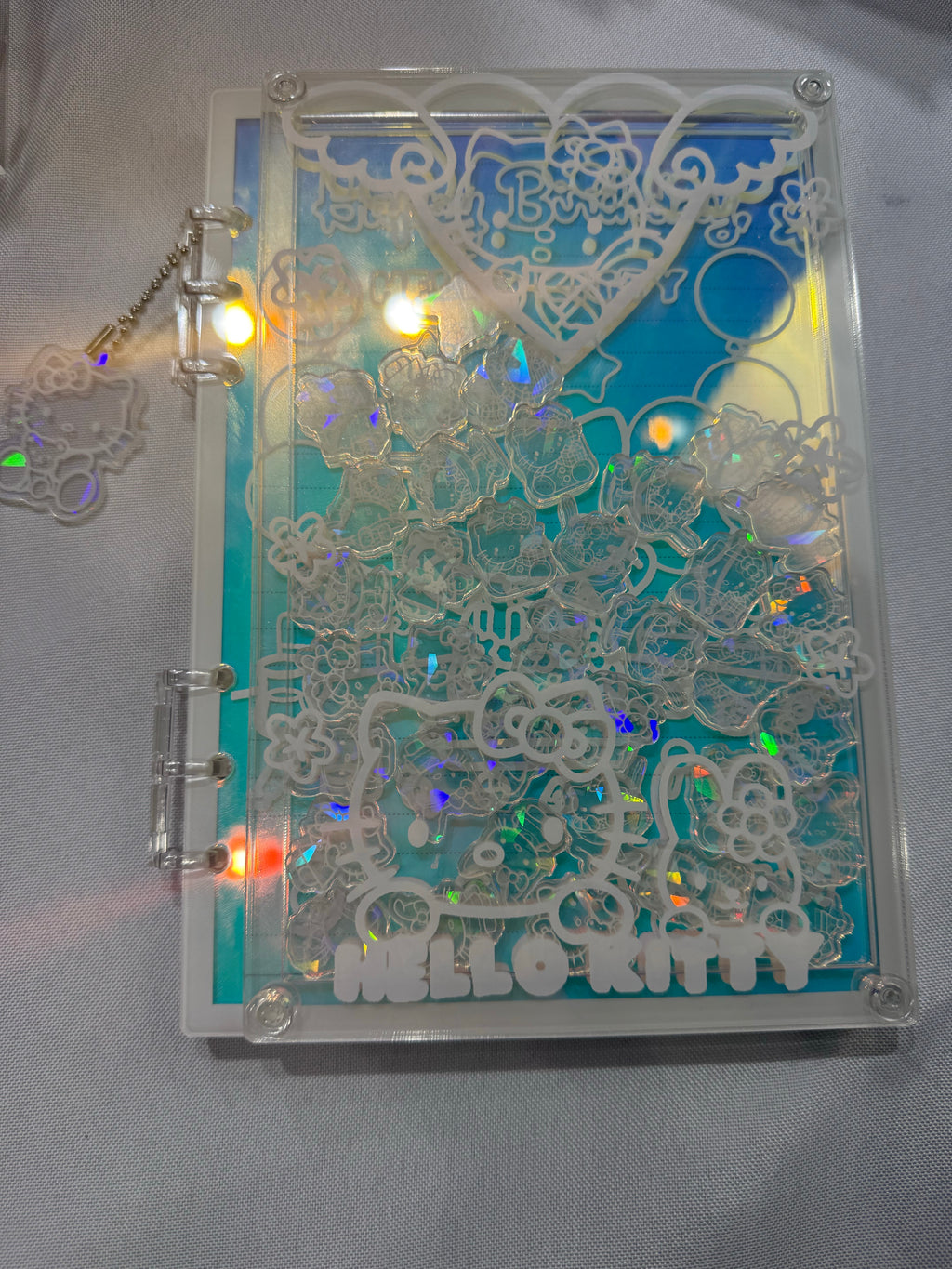 golden Hk Acrylic shaker notebook A5 refillable notebook