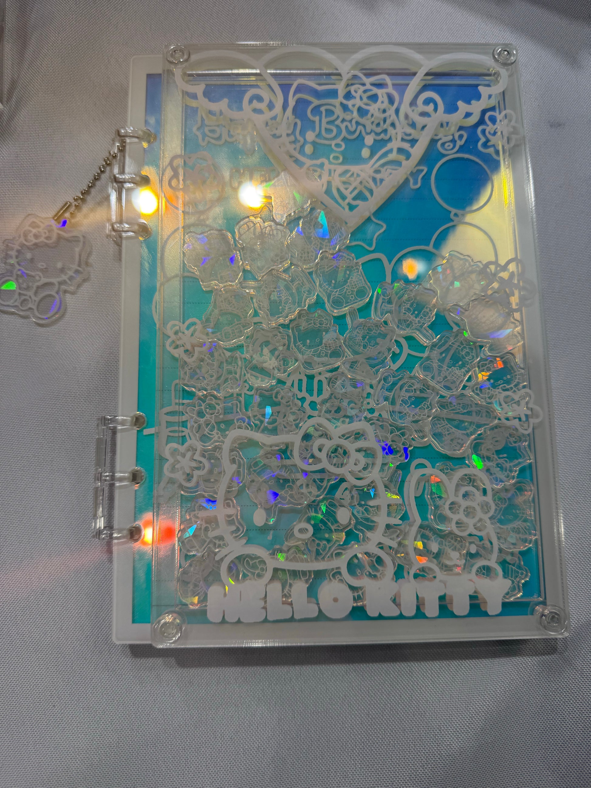 golden Hk Acrylic shaker notebook A5 refillable notebook