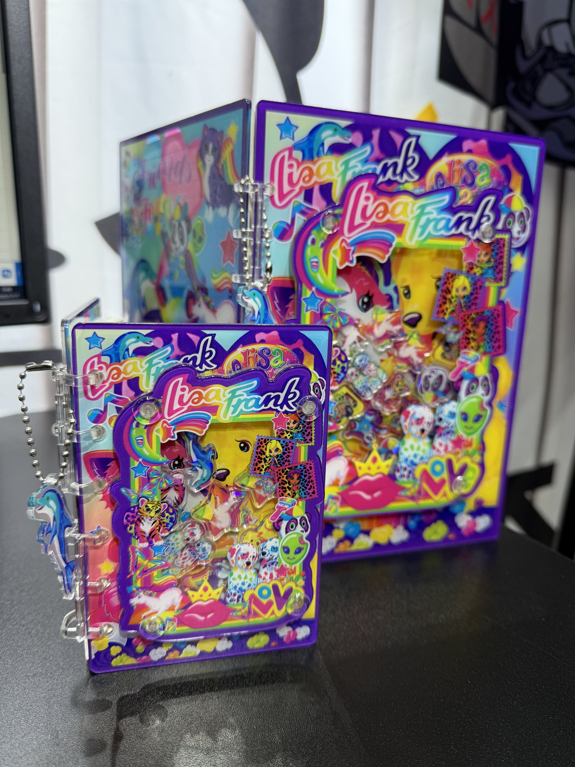 lisa frank 3d shaker notebook