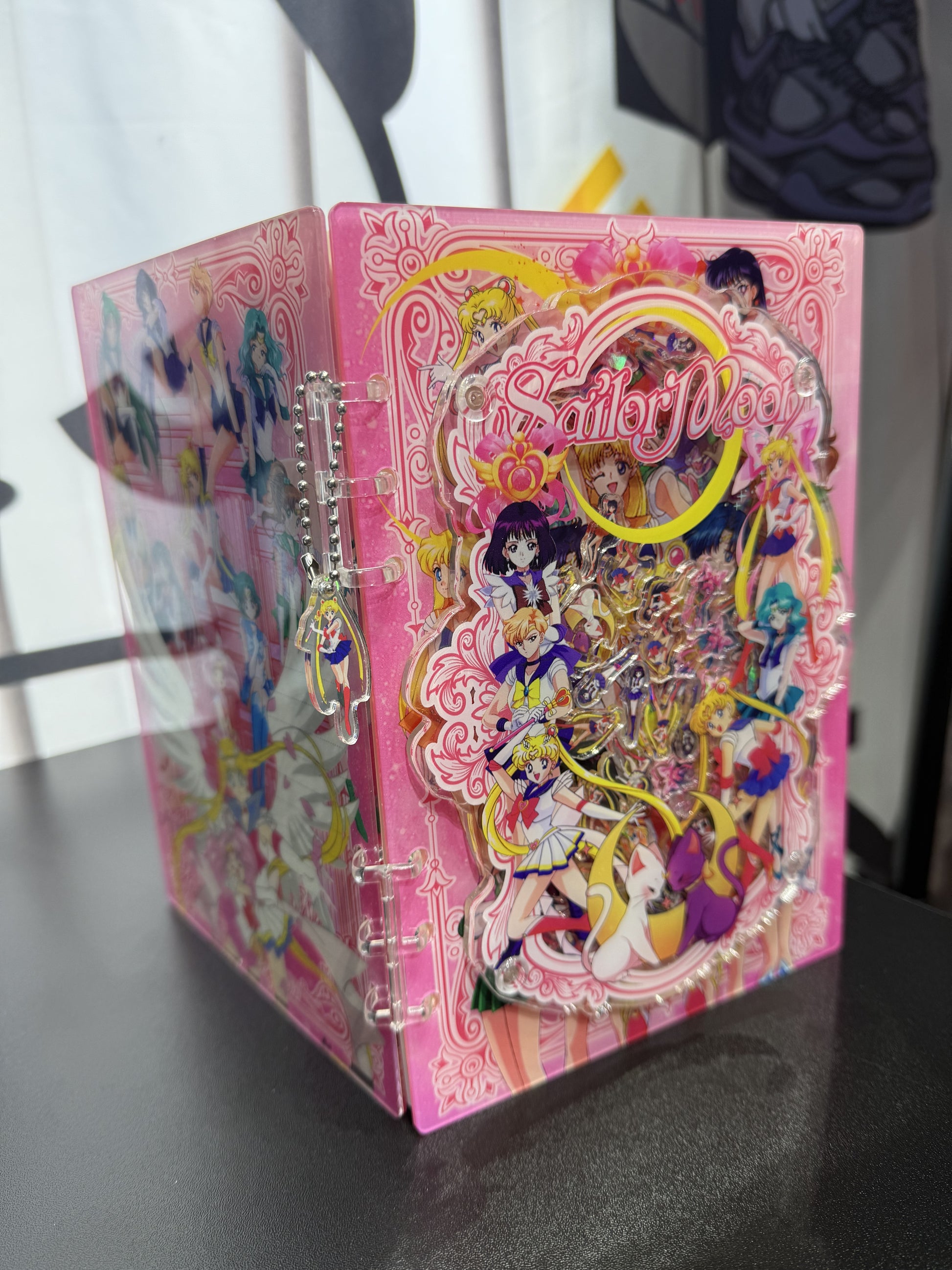 3D sailor moon shaker notebook