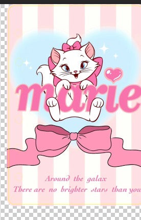 marie cat  medium shaker notebook