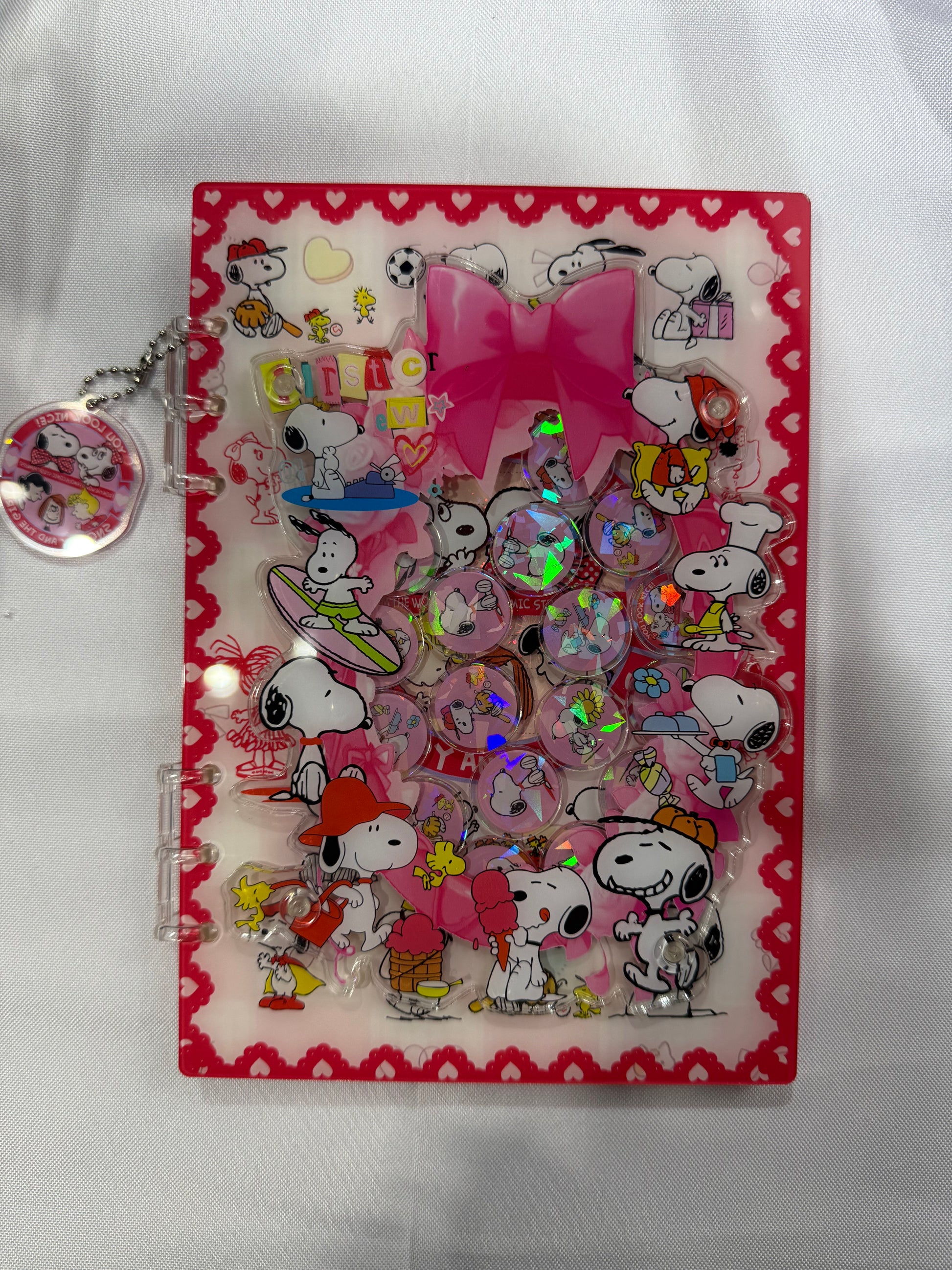 Snoopy 3d Acrylic shaker notebook  new arrivals