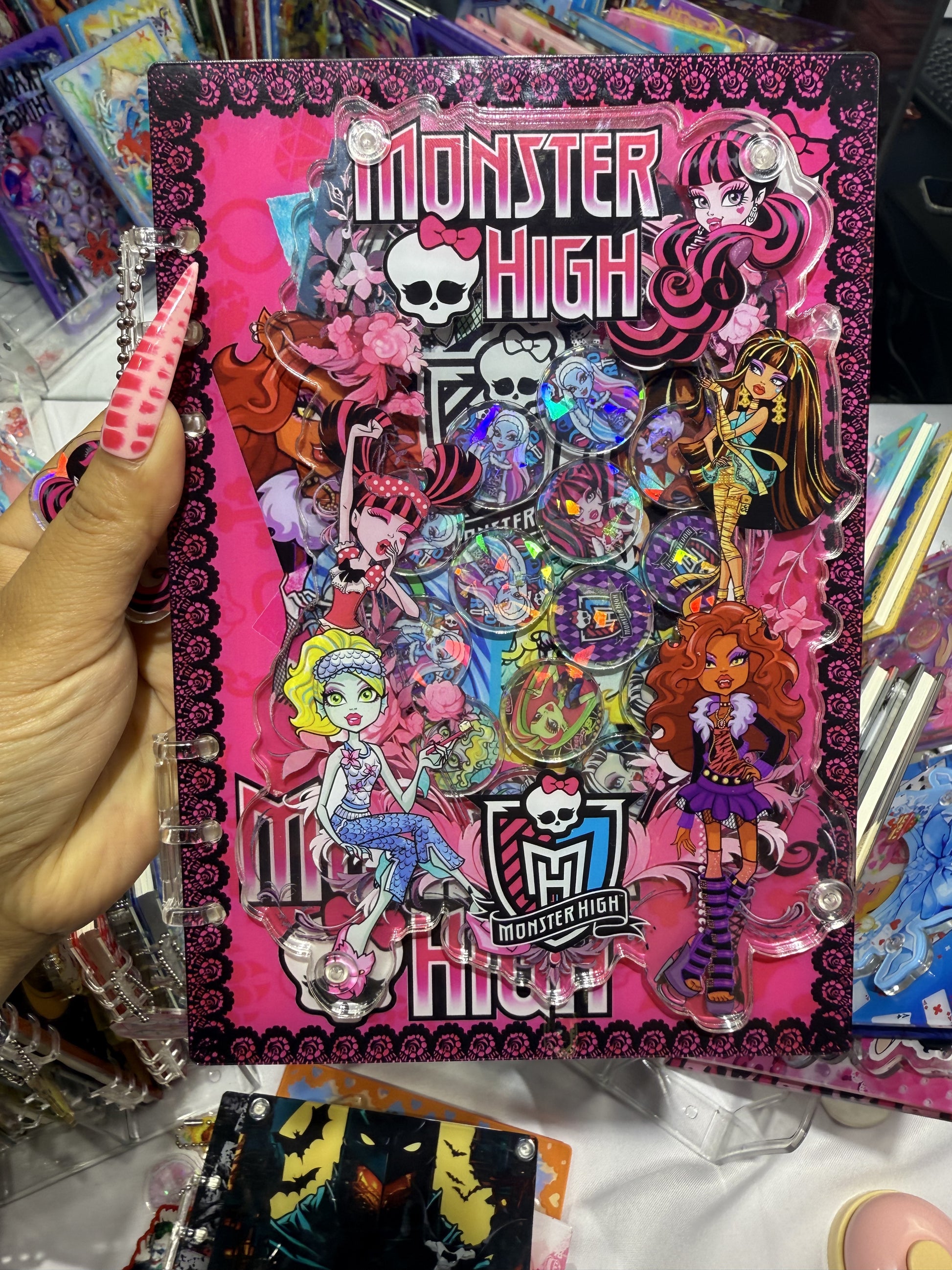 monster high 3D shaker notebook