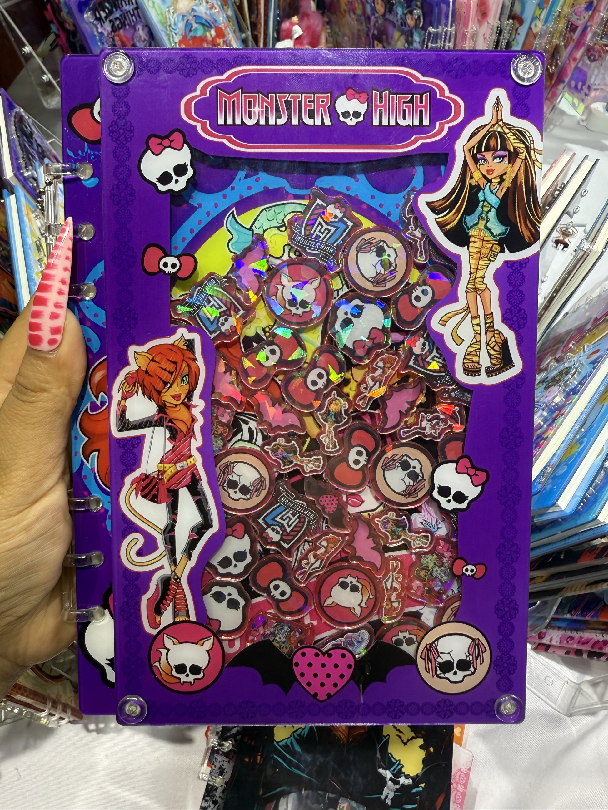 monster high 3D shaker notebook