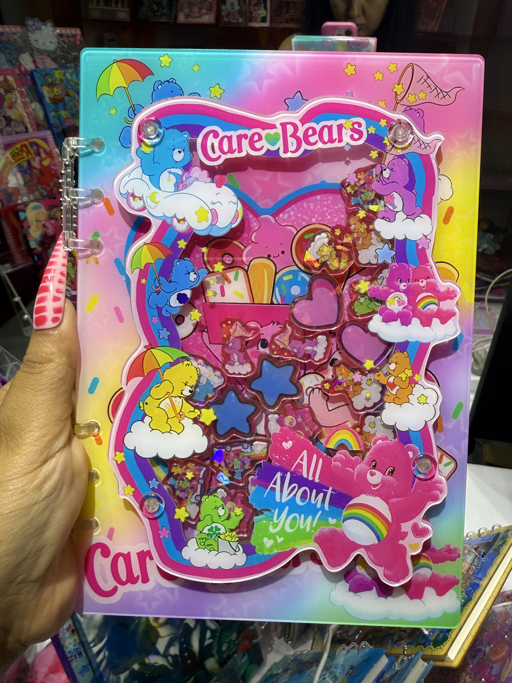 care bears shaker notebook