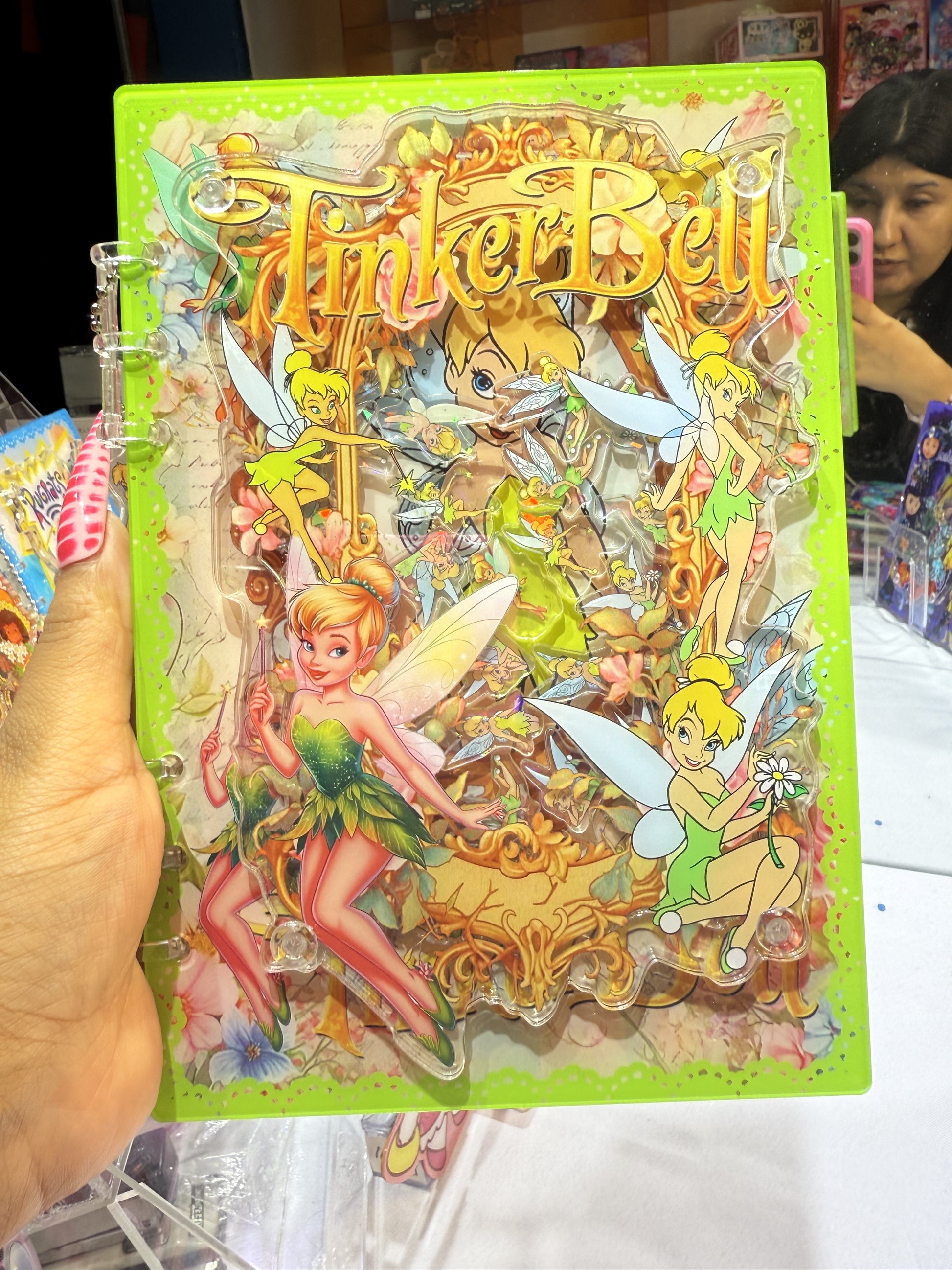tinker bell shaker notebook