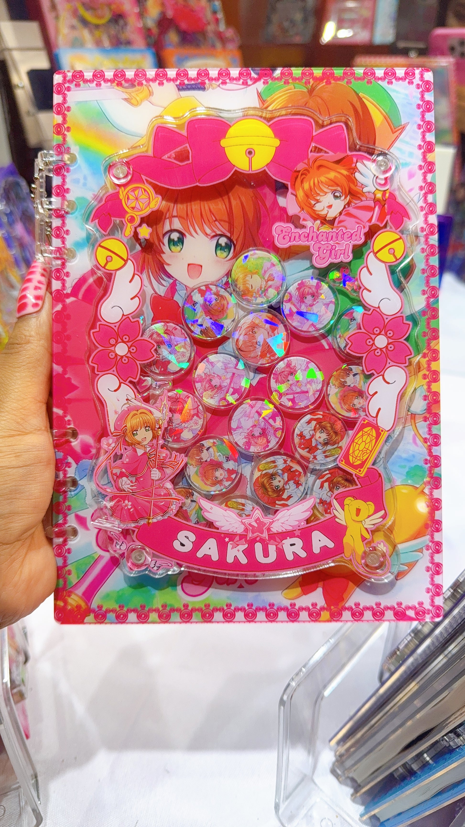 sakura 3d shaker notebook