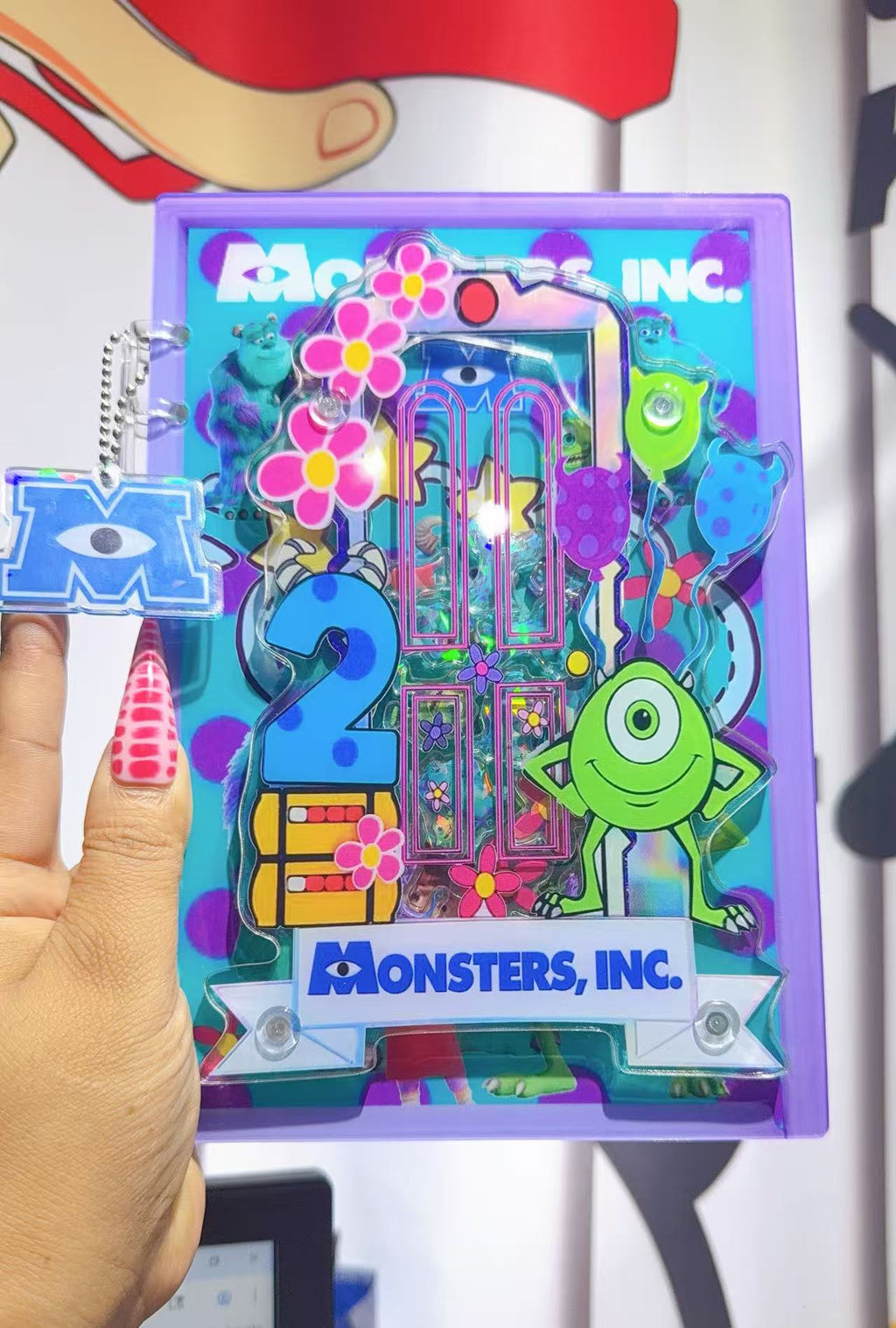 monster inc 3d shaker notebook