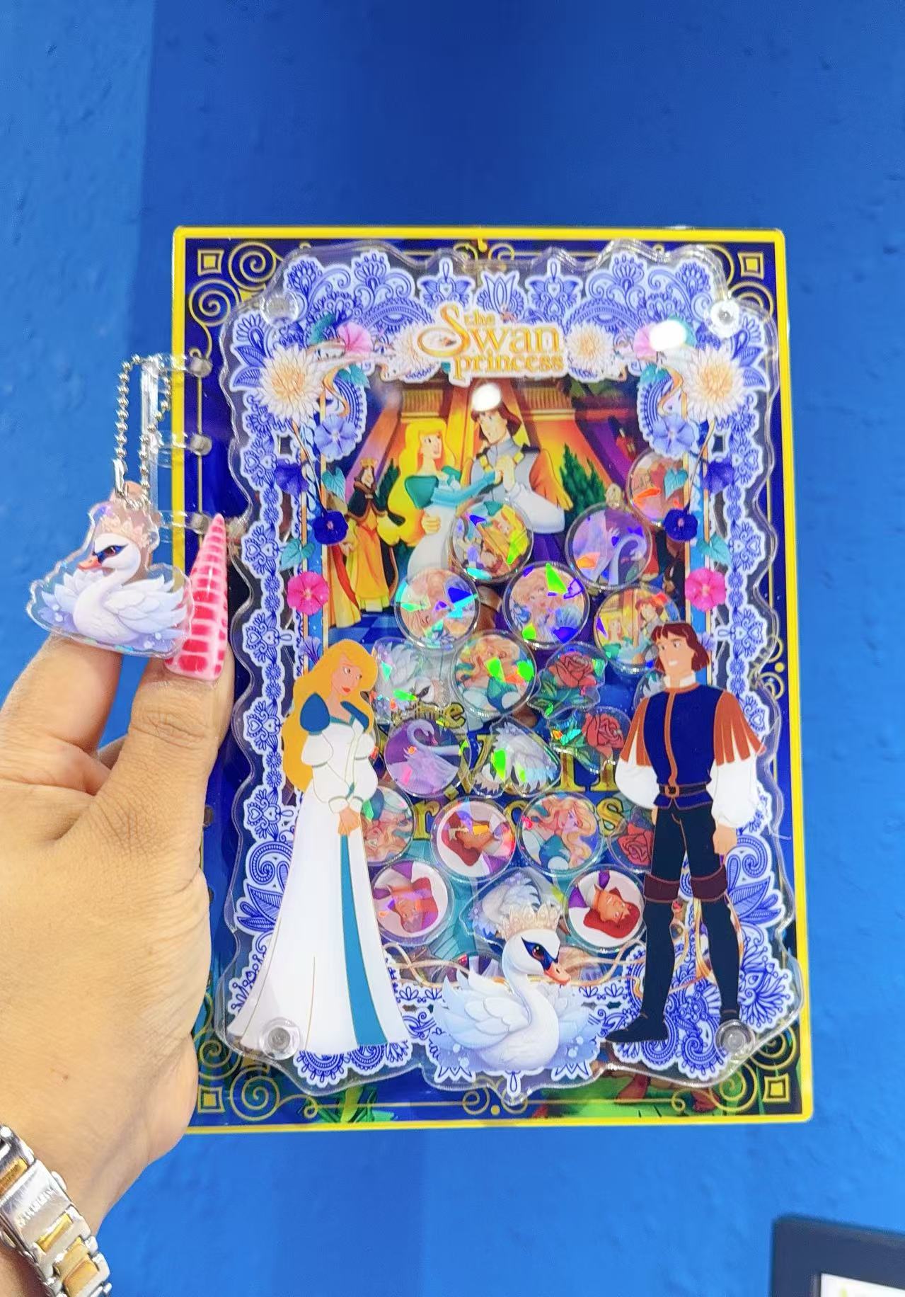 swan princess shaker notebook