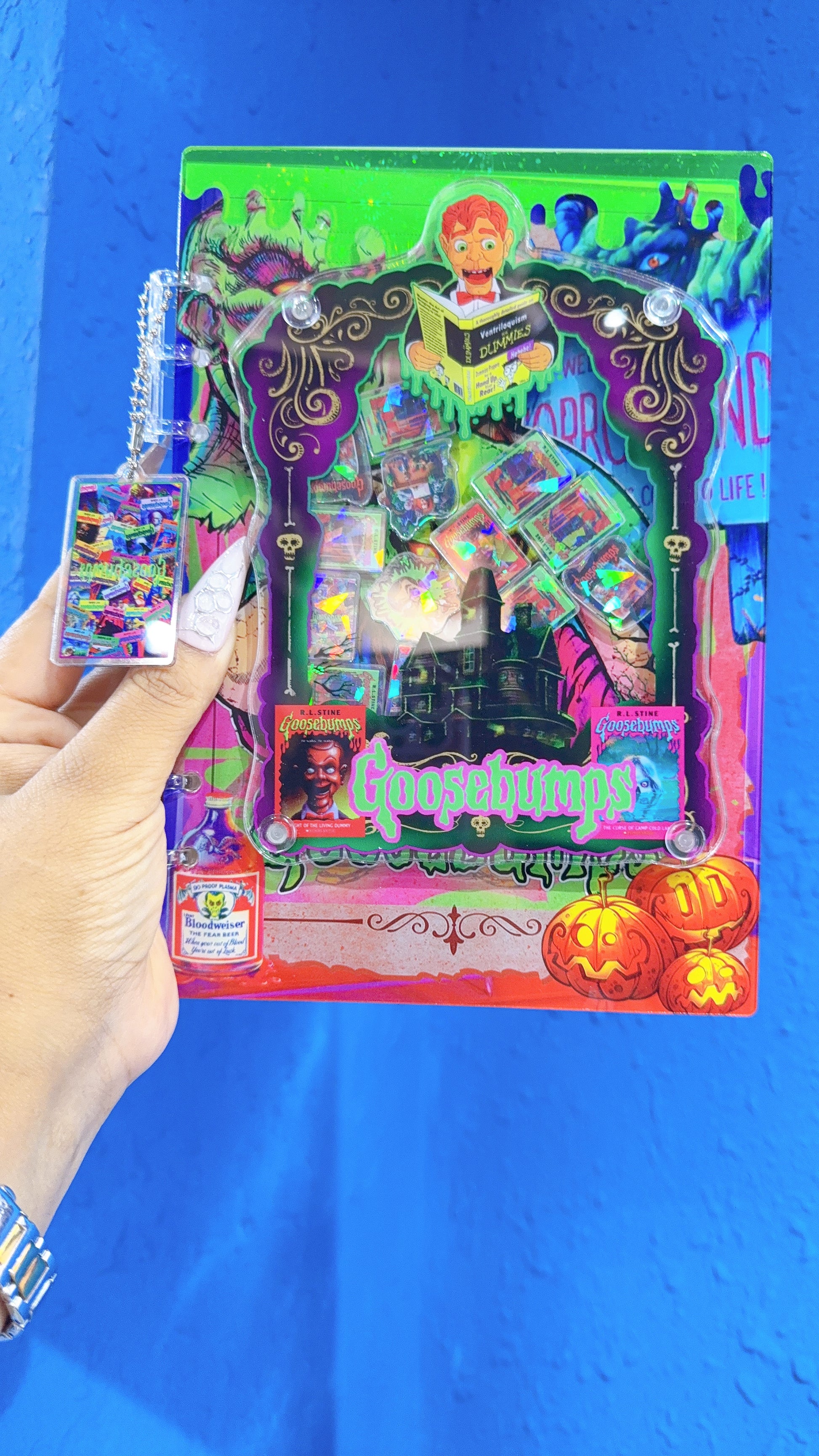 goose bumps shaker notebook