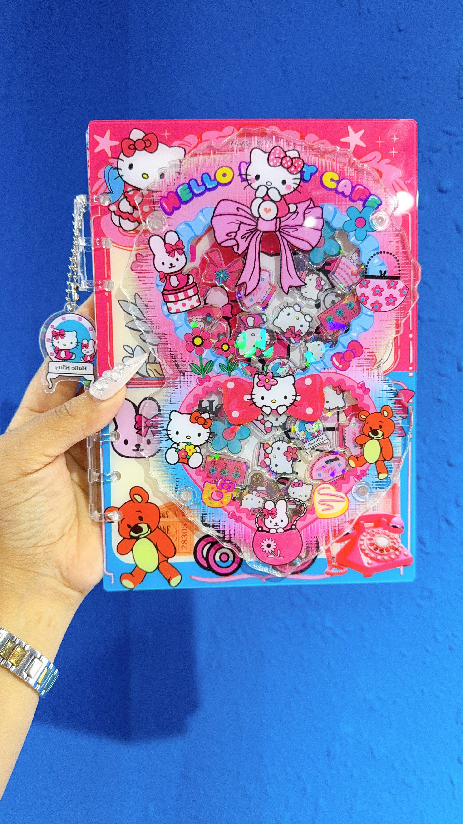 heart shape 3D shaker notebook