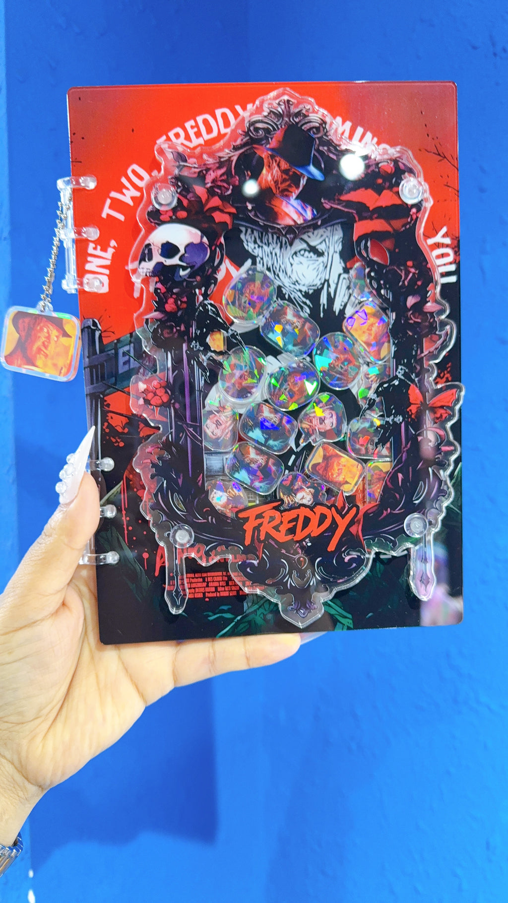 halloween,freddy ,IT ,shaker notebook