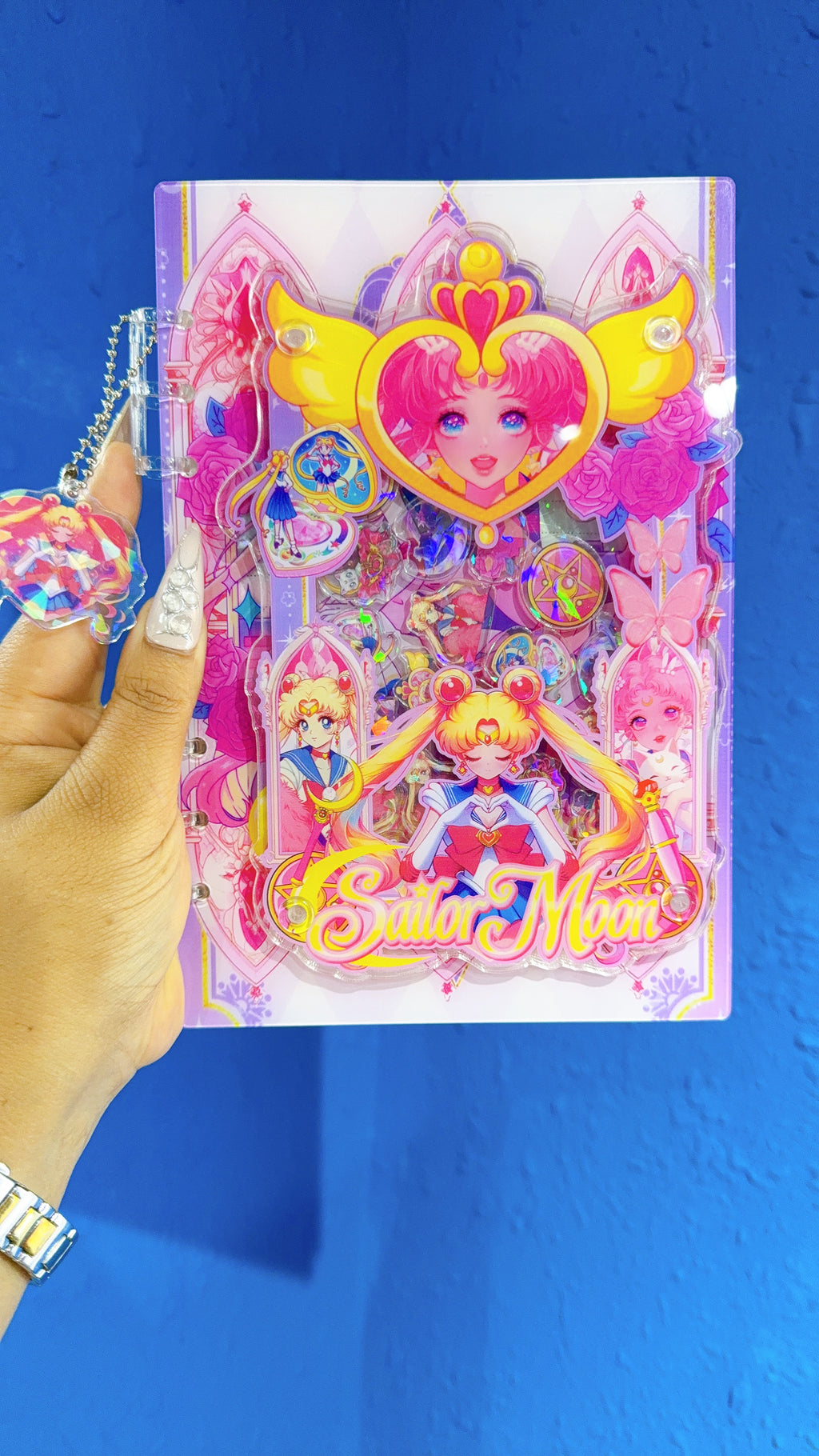 sailor moon collection shaker notebook