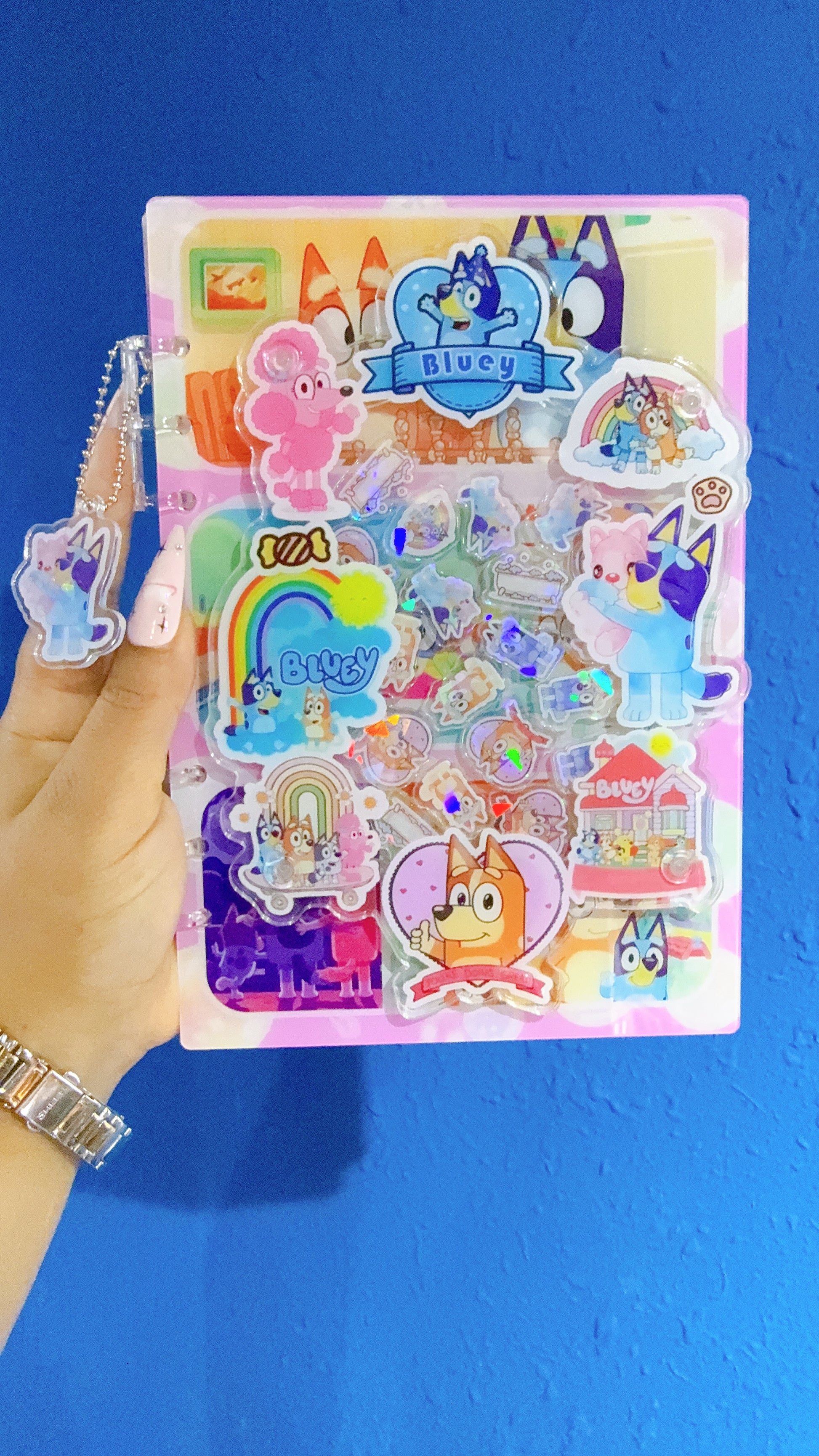 BLUEY 3D Acrylic shaker notebook