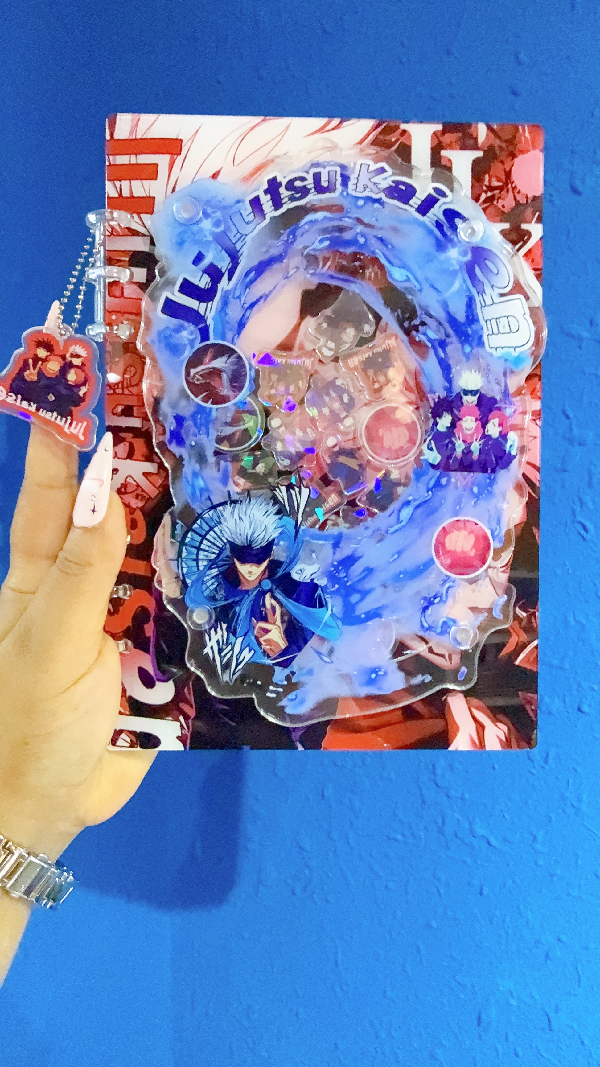 jujutsu kaisen anime 3D Acrylic shaker notebook and attack