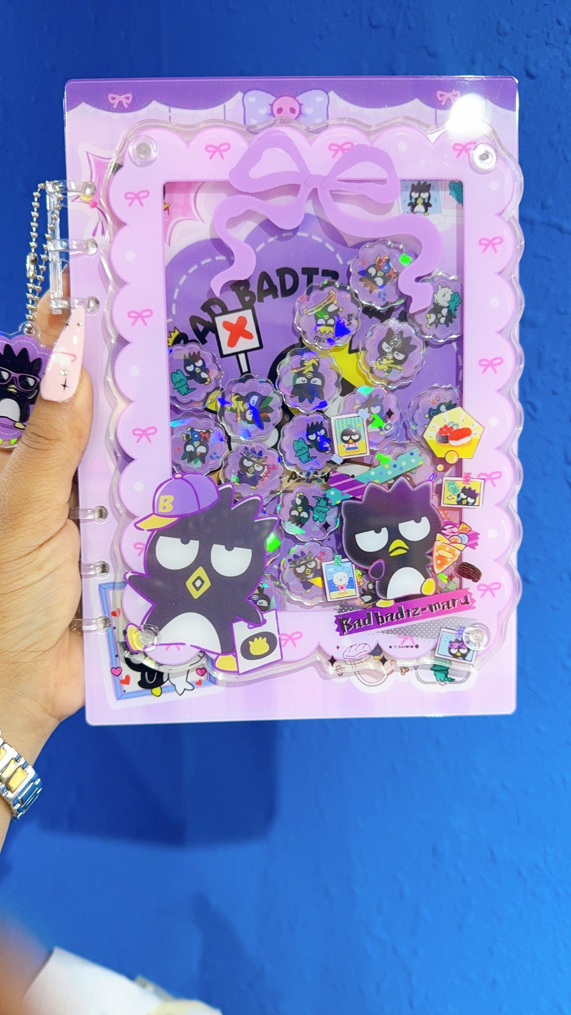 BADTZ-MARU sanrio 3D Acrylic shaker notebook