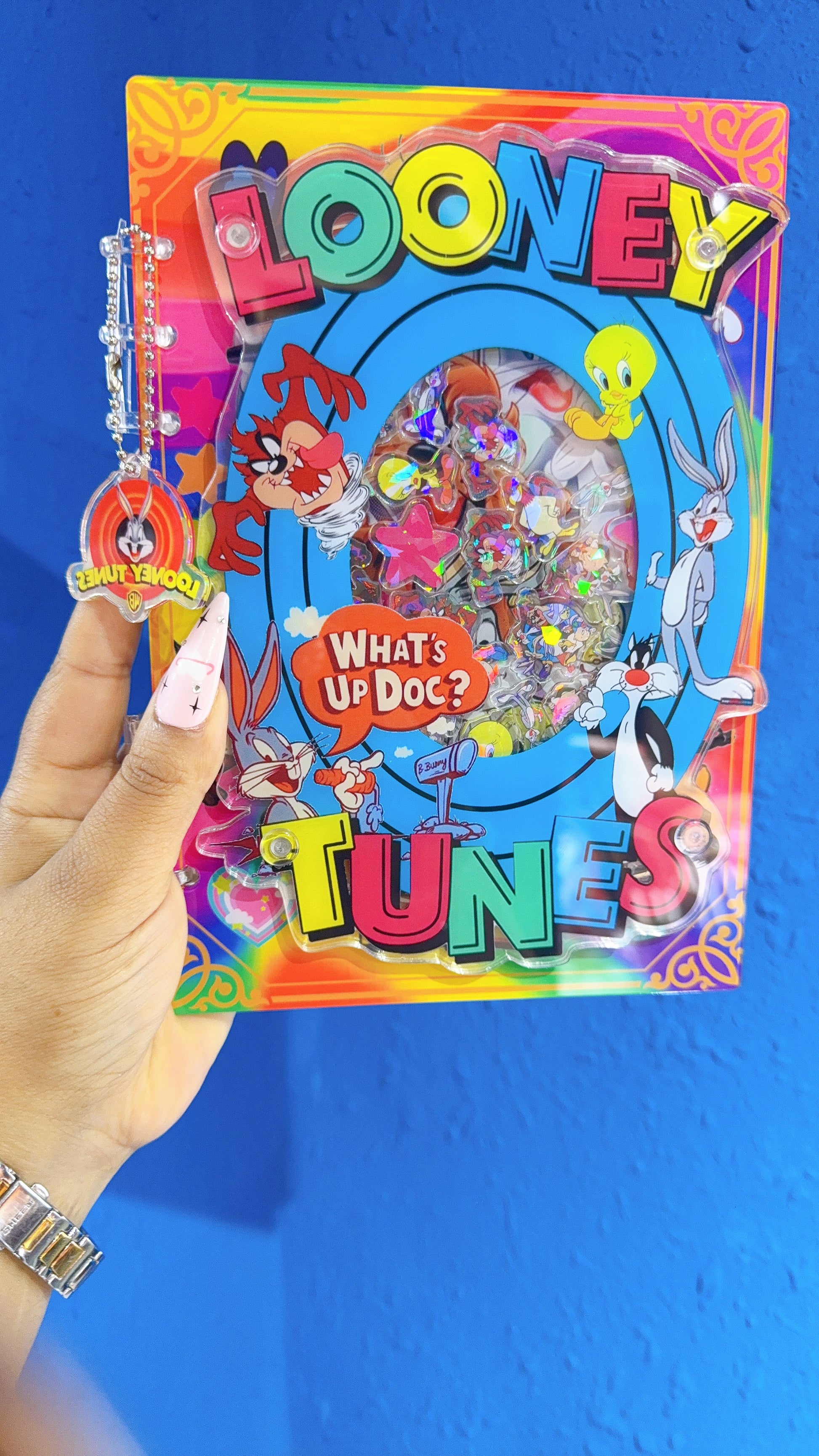 Loony tunes 3D Acrylic shaker notebook