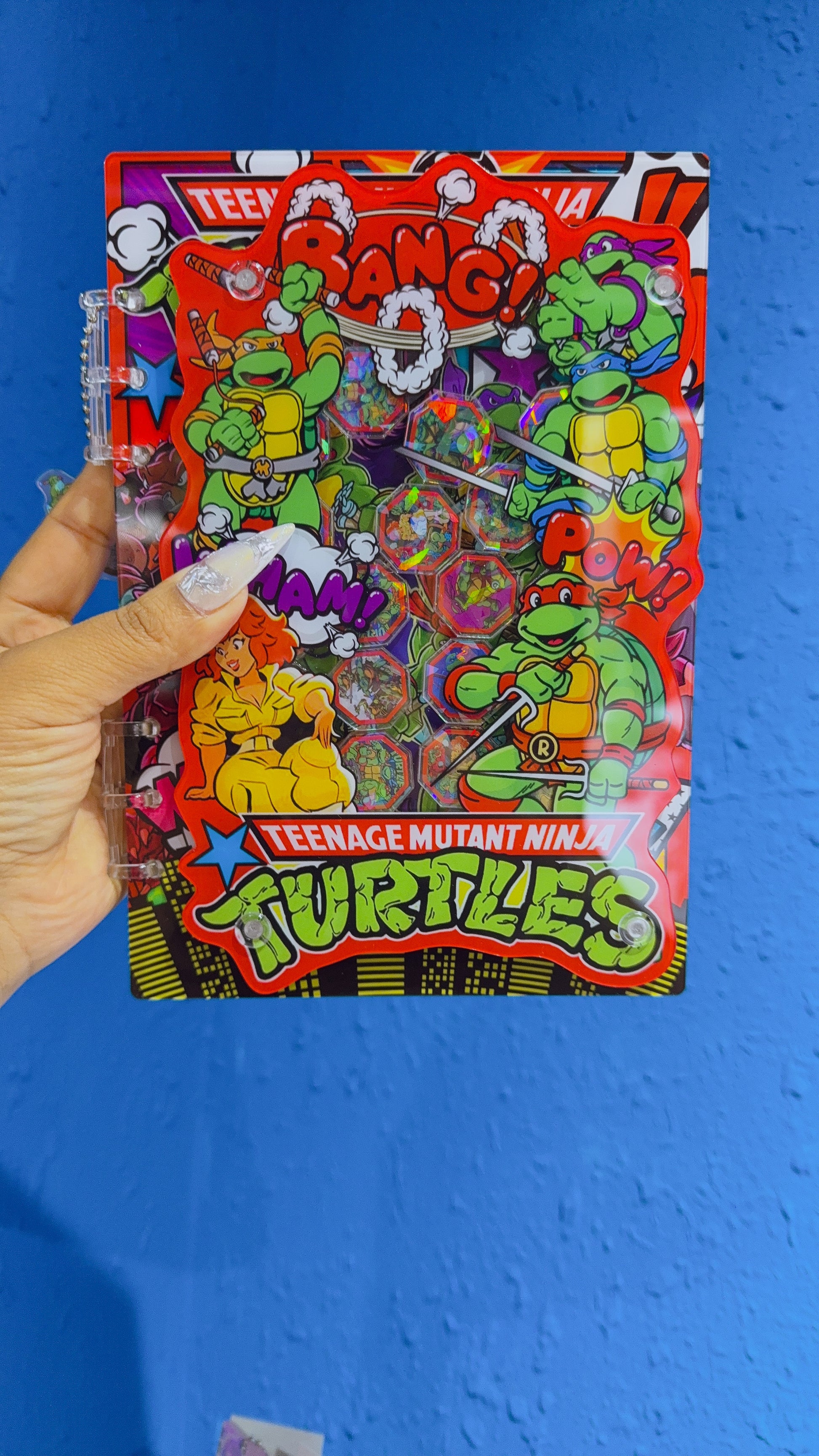3D Ninja turtles shaker notebook
