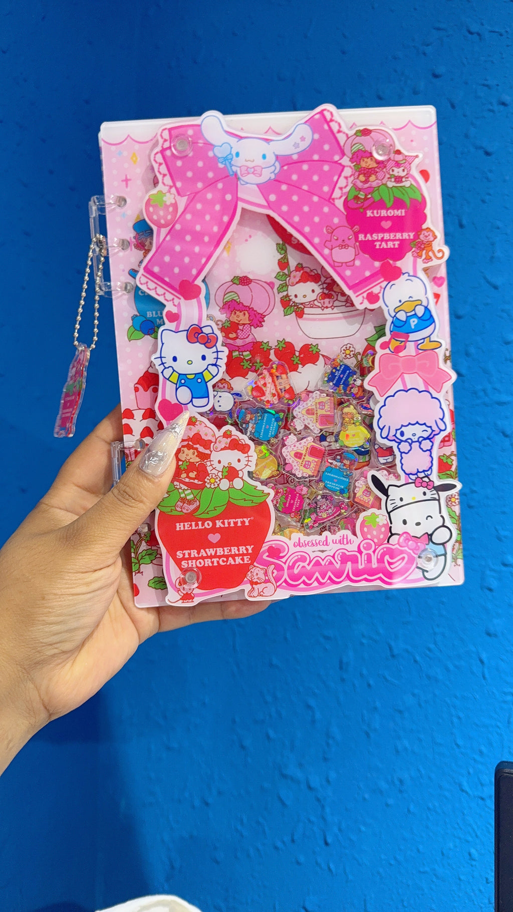 sanrio strawberry shortcake mix shaker notebook