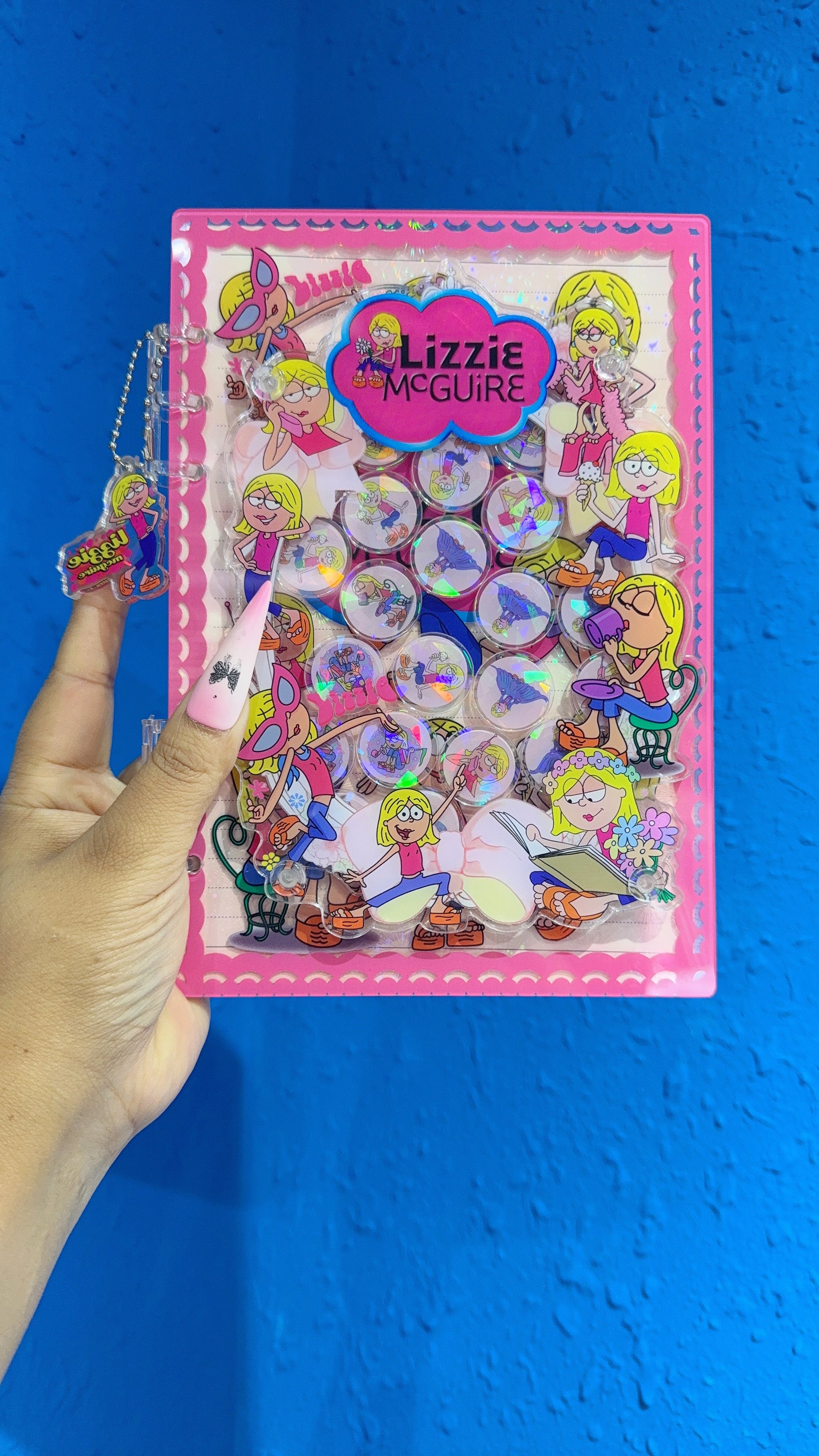 Lizzie mgguire 3d shaker notebook