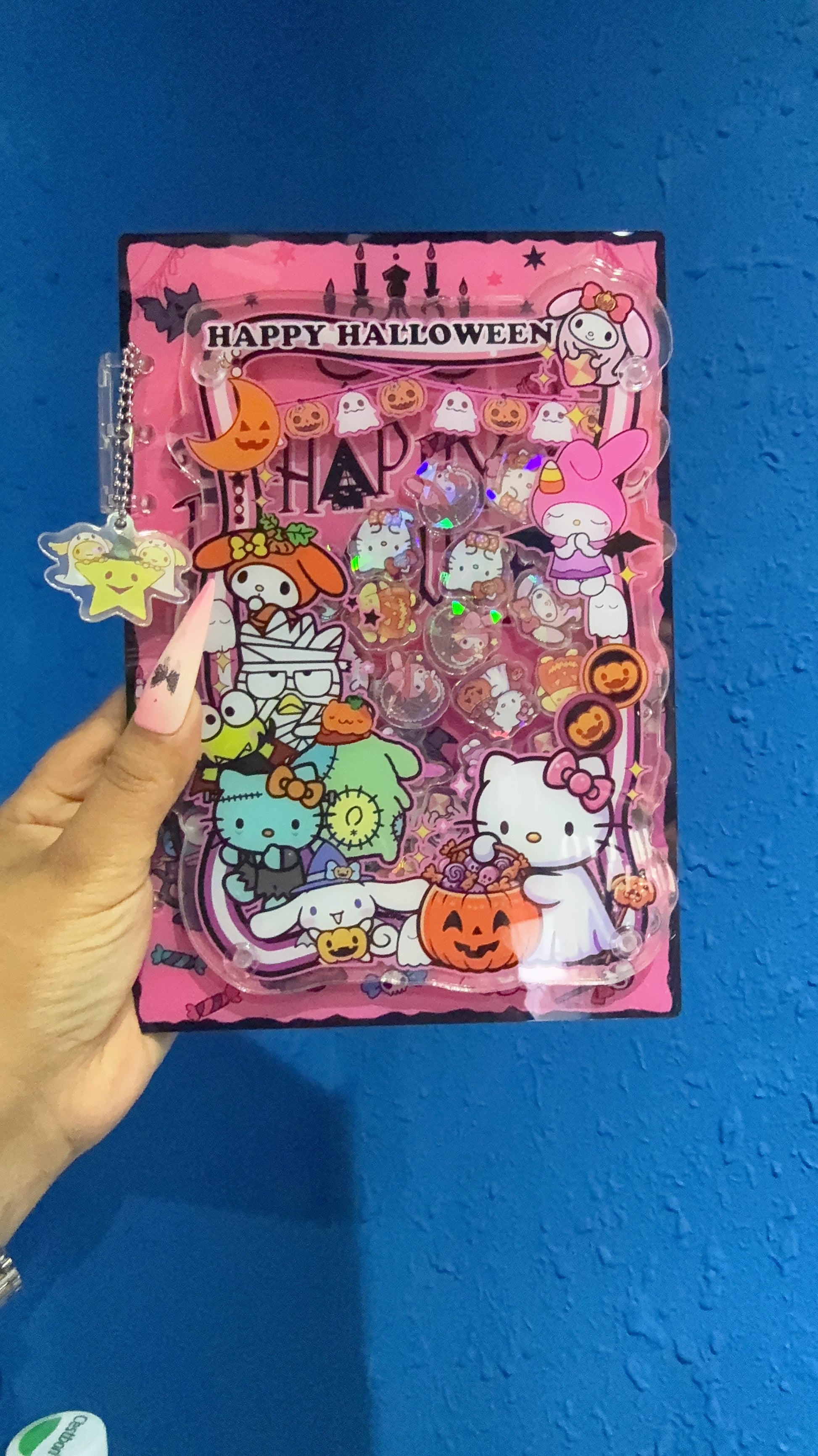 HALOWEEN sanrio 3D shaker notebook