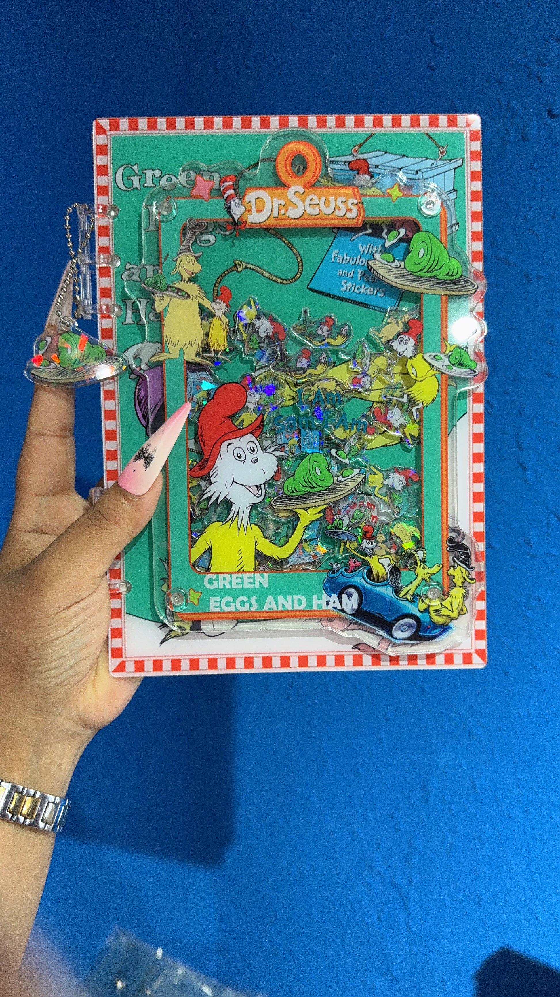 green eggs and ham Dr.seuss 3d shaker notebook