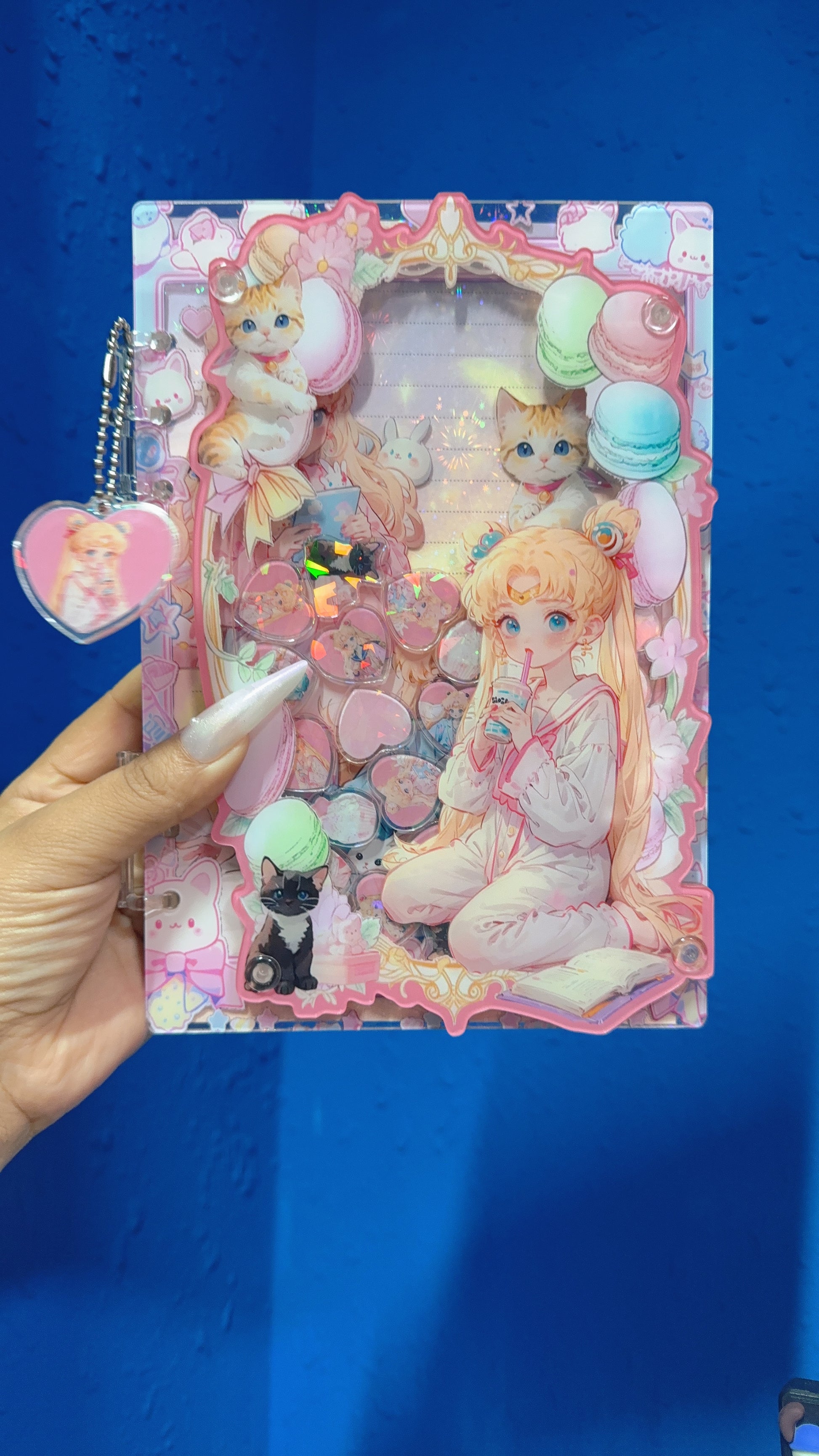 Pajama Sailor moon 3d shaker notebook