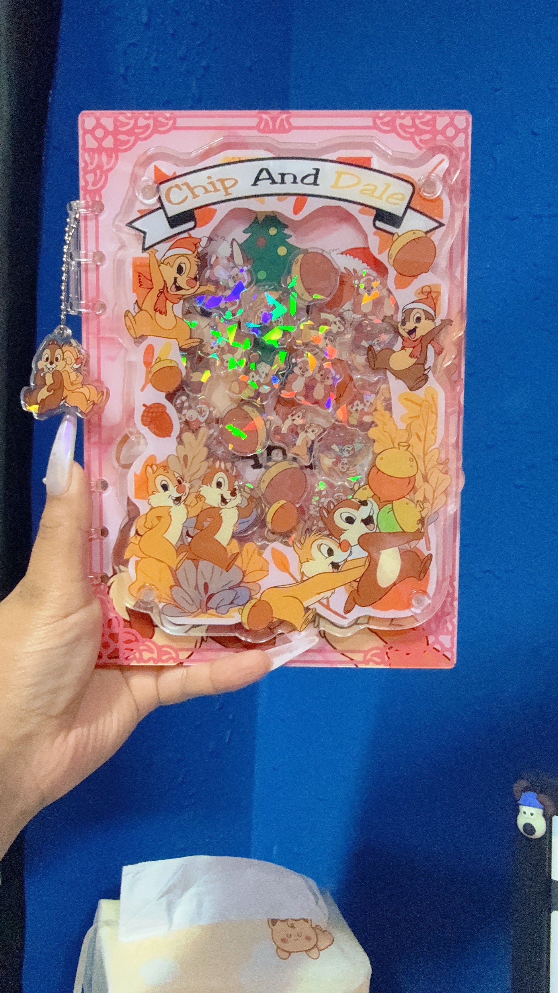 chip and dale 3d shaker notebook