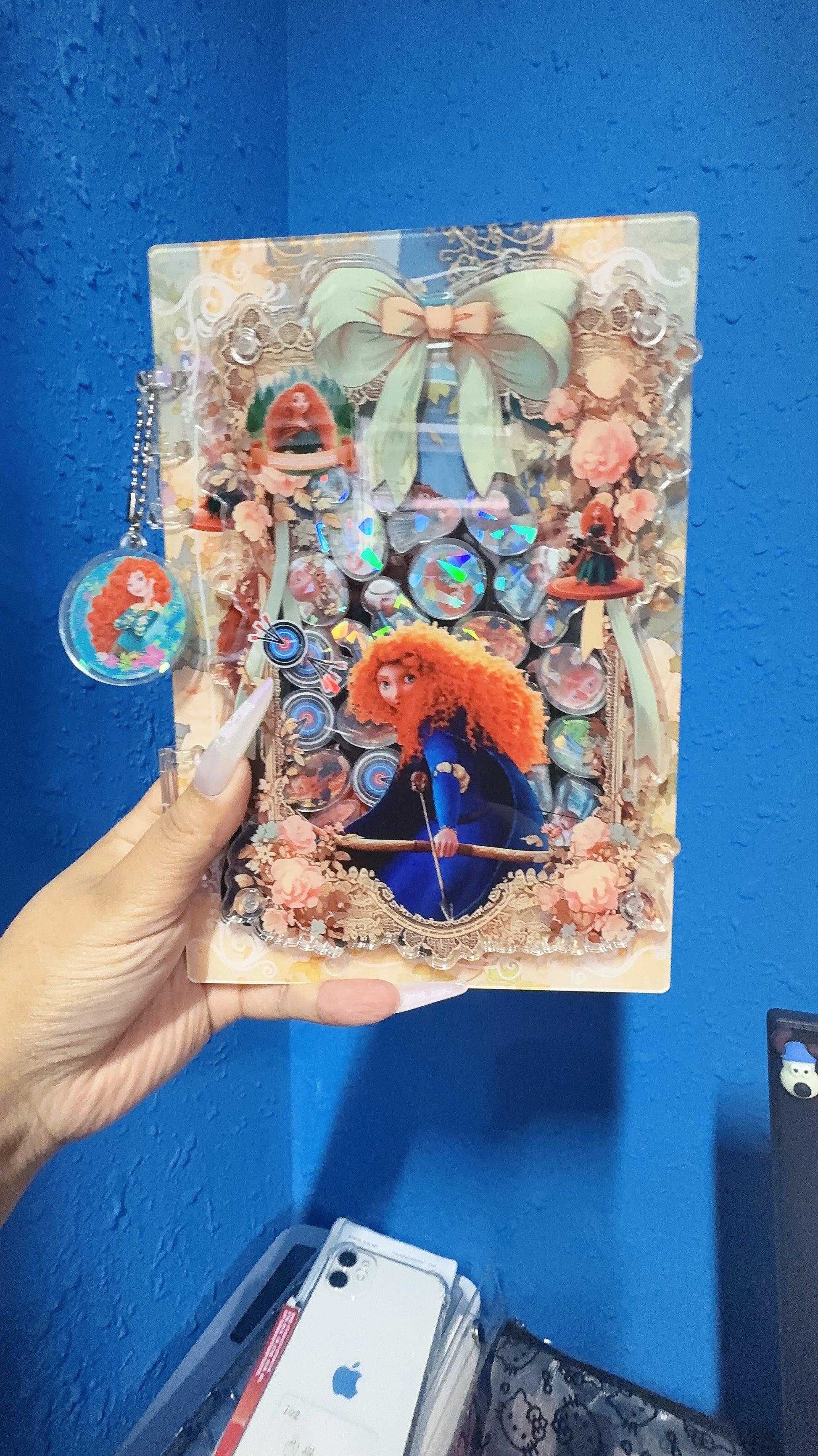 Brave princess merida 3d shaker notebook