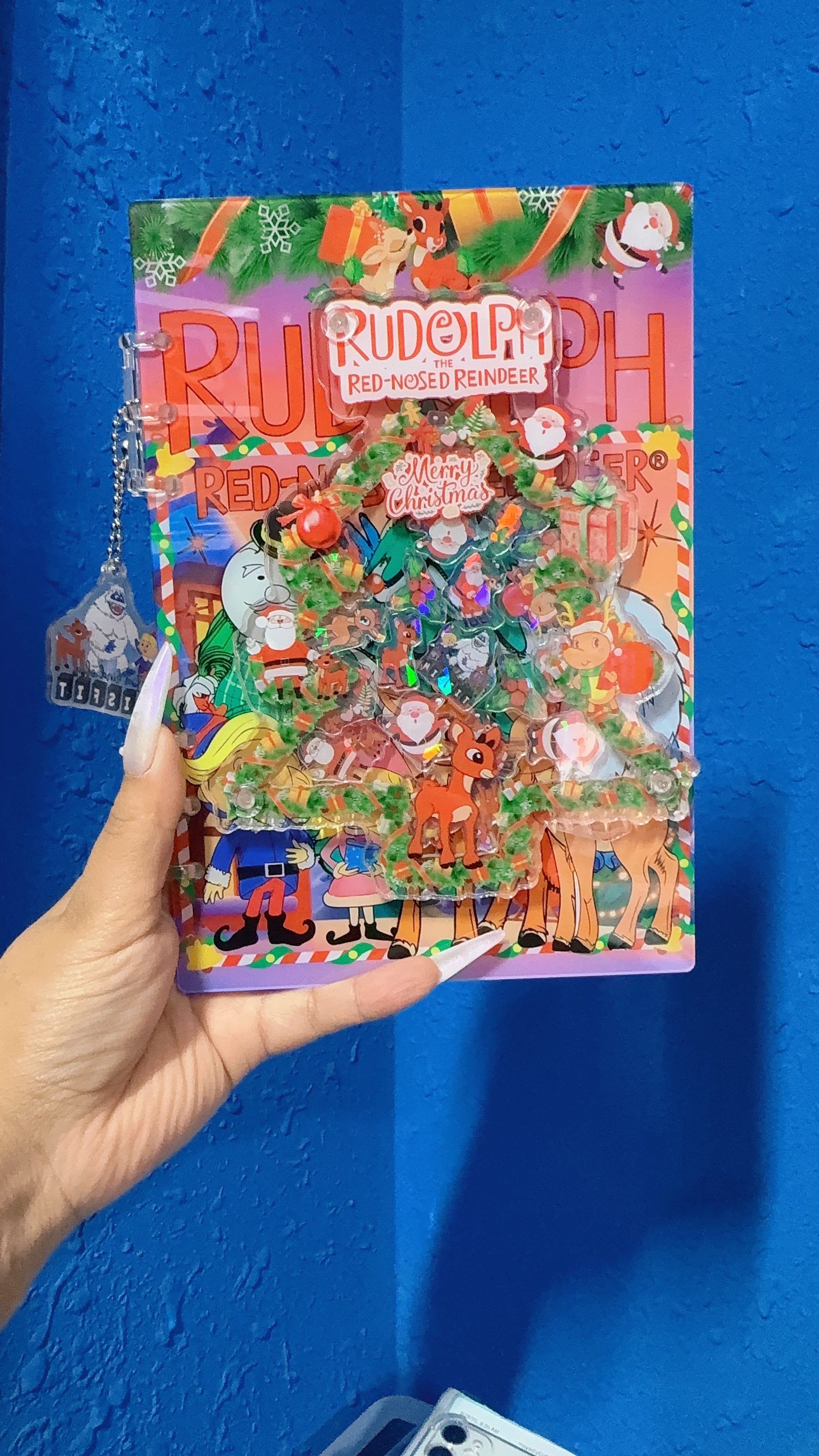 Rudolph 3d shaker notebook