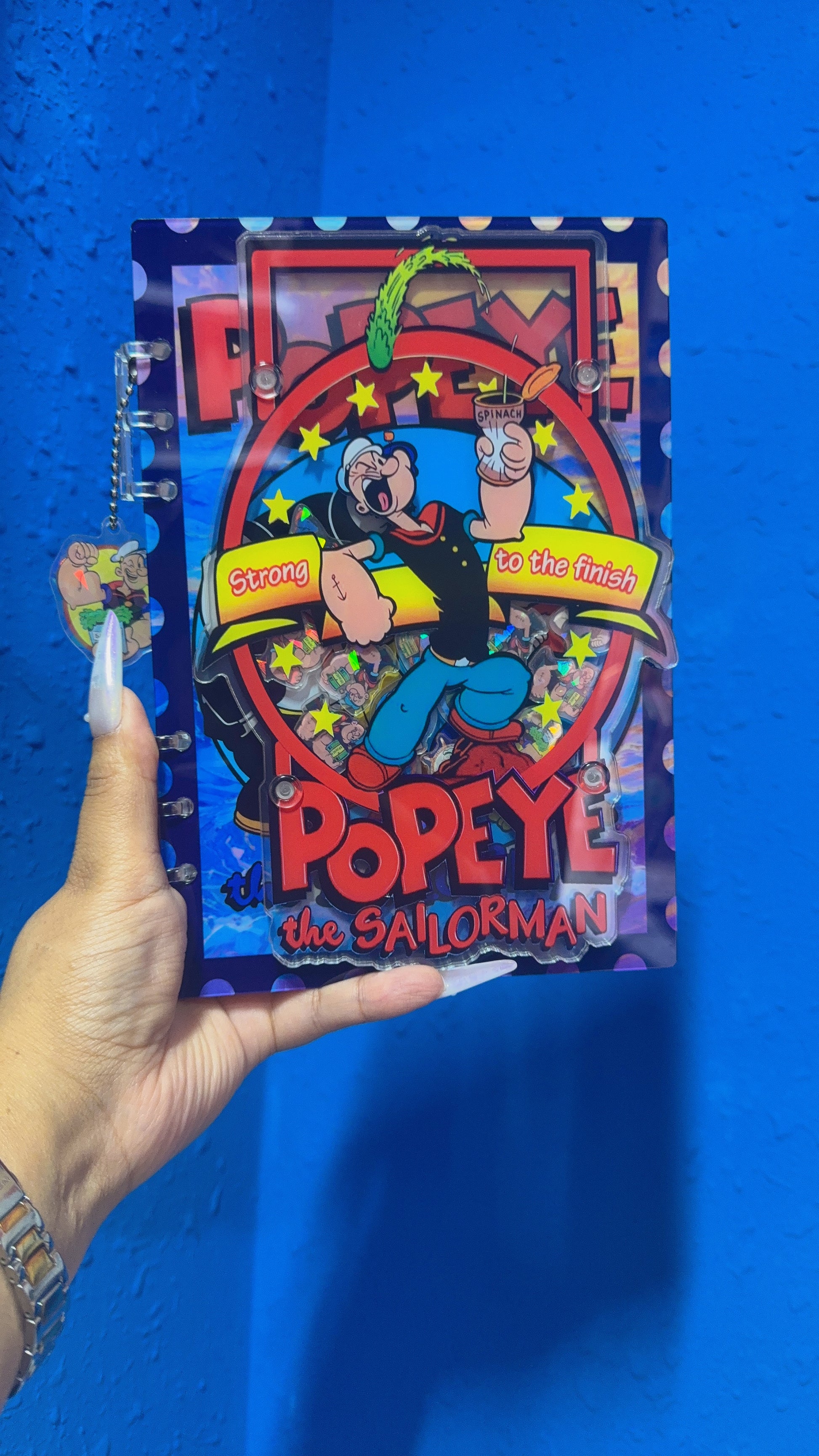 popeye the sailor man 3d shaker notebook