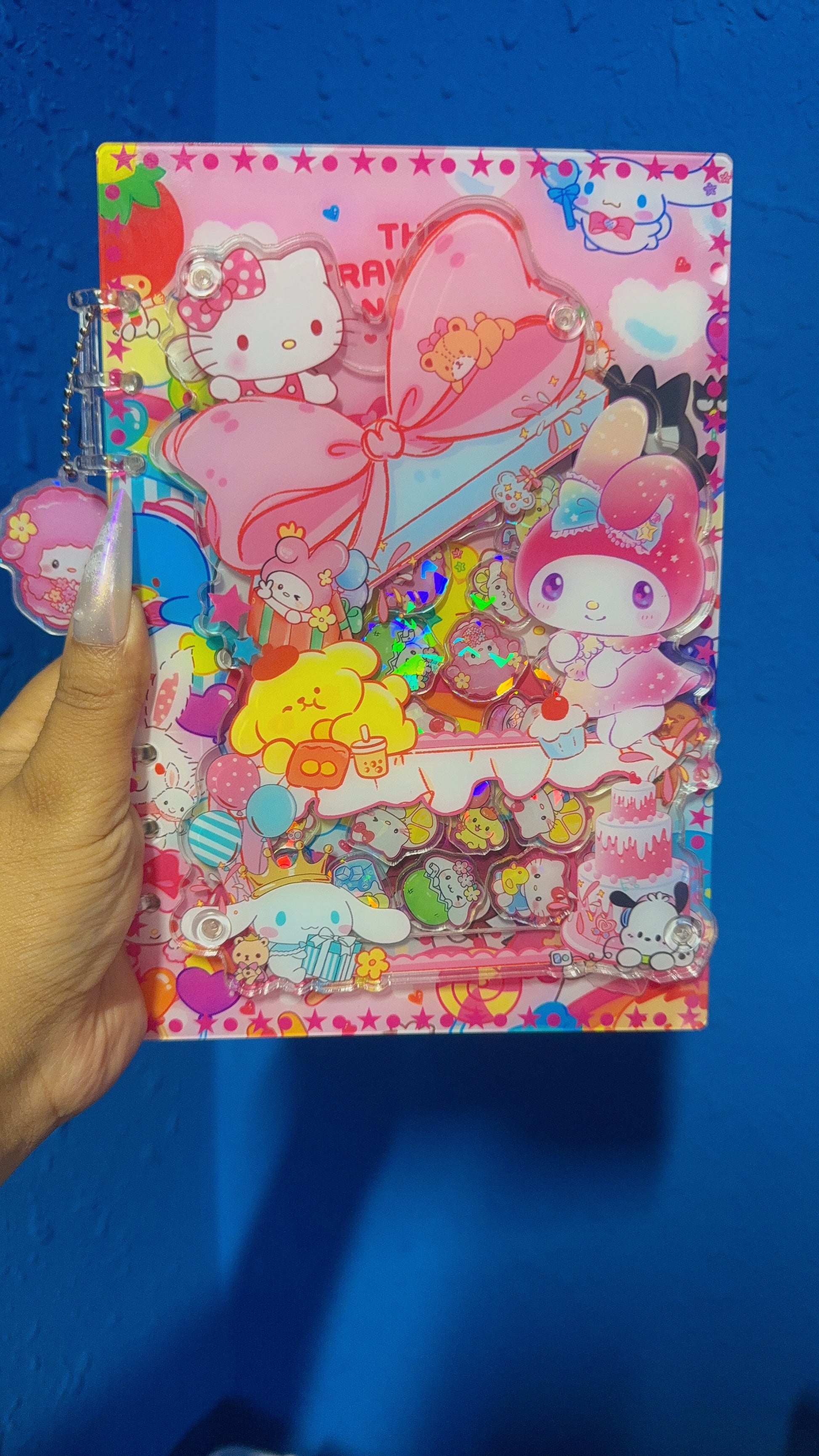 clasic sanrio 3d shaker notebook