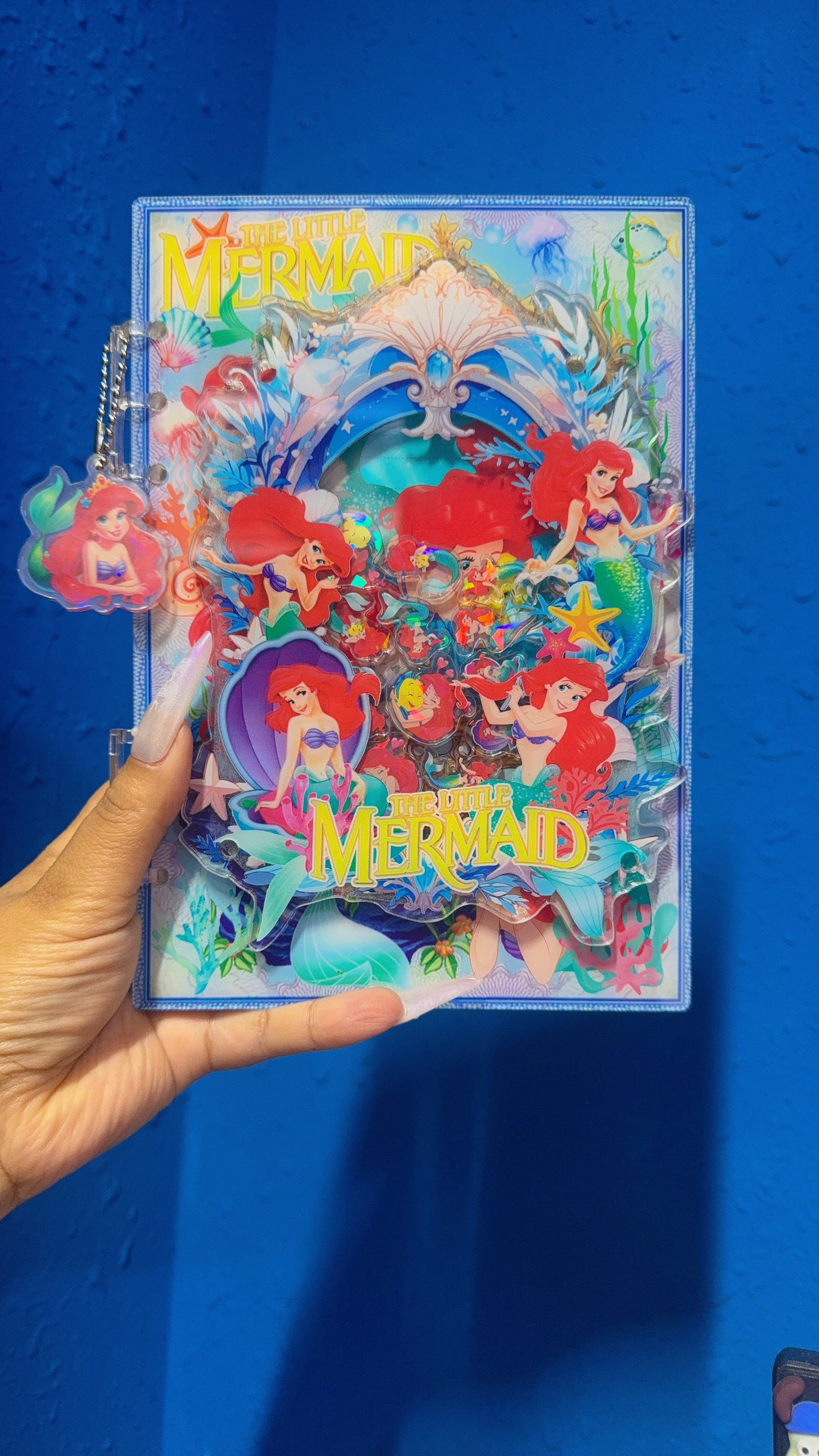 Mermaid 3d SHAKER NOTEBOOK  New arrivals
