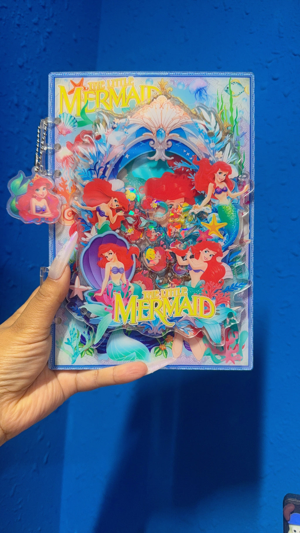 Mermaid 3d SHAKER NOTEBOOK  New arrivals