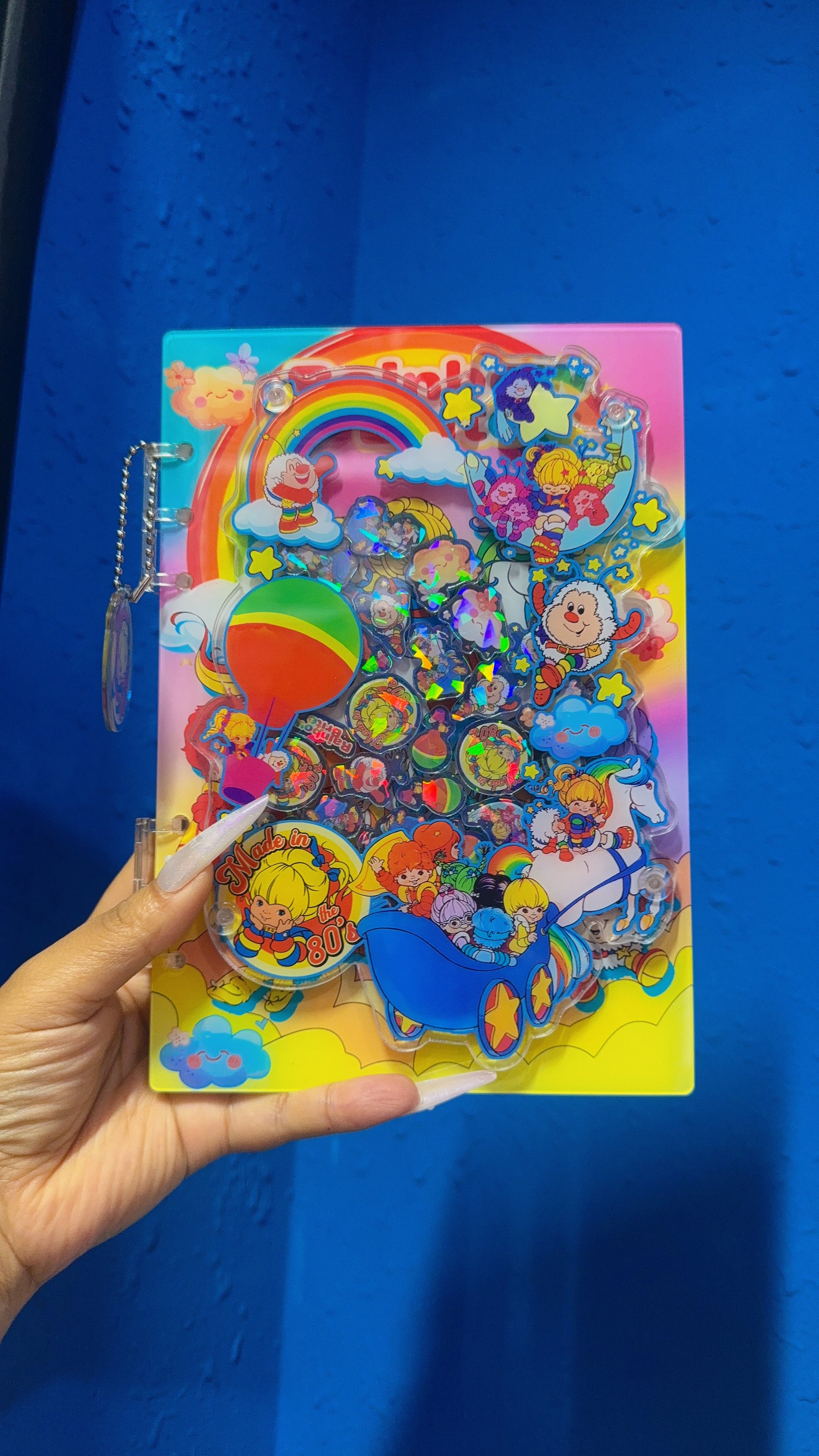 rainbow brite 3d shaker notebook