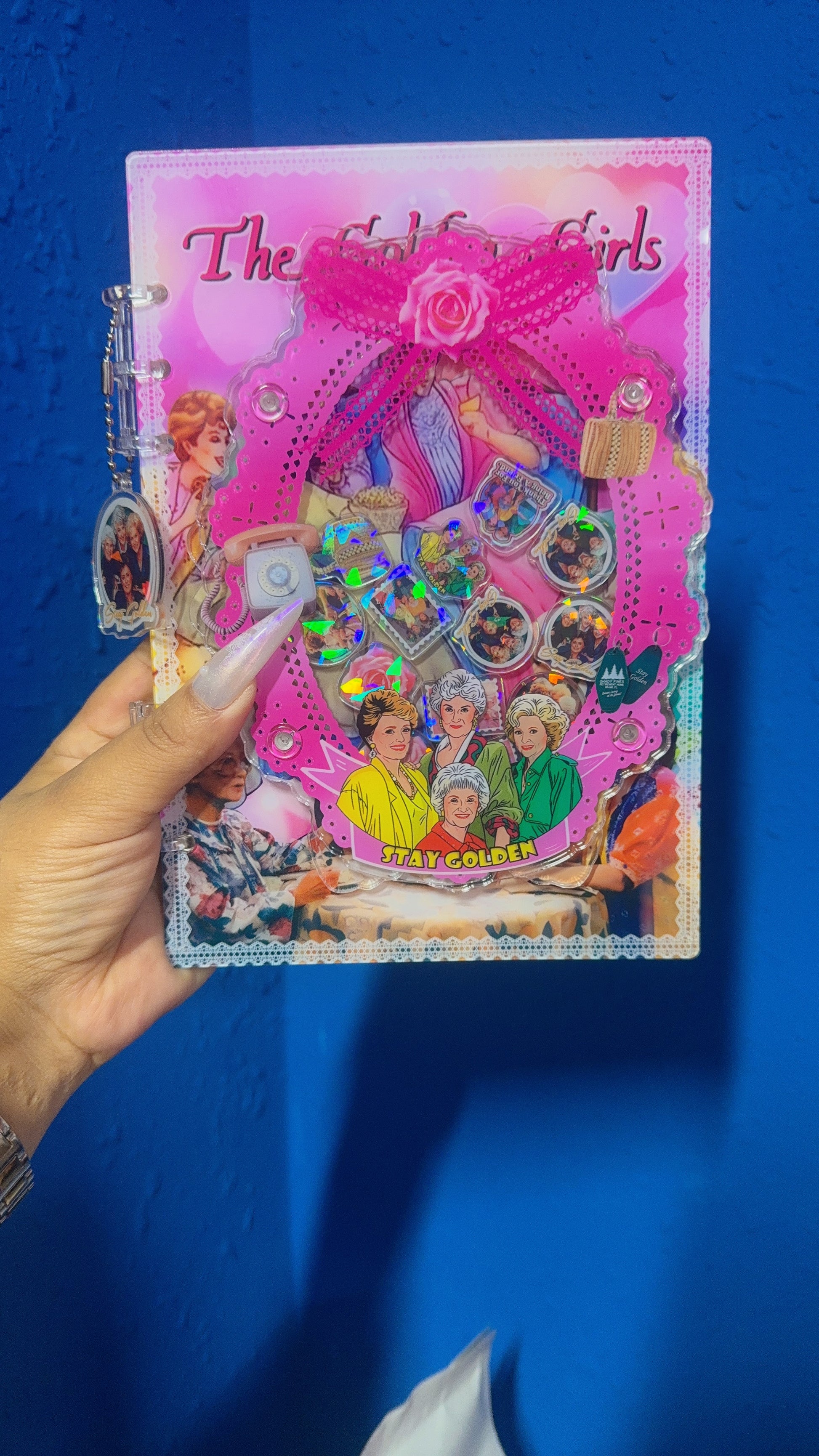golden girls 3d shaker notebook