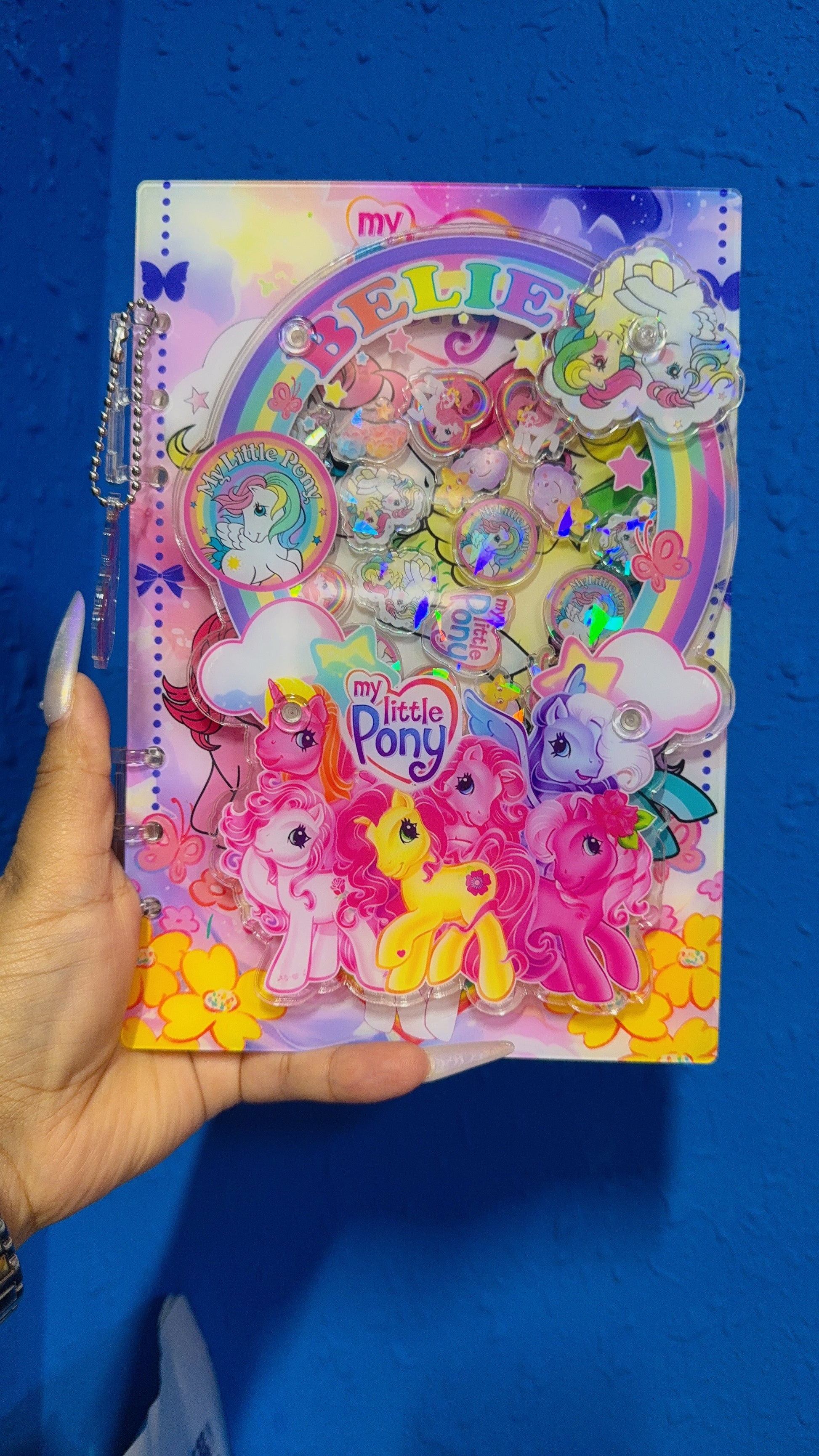 my little pony 3d shaker notebook new