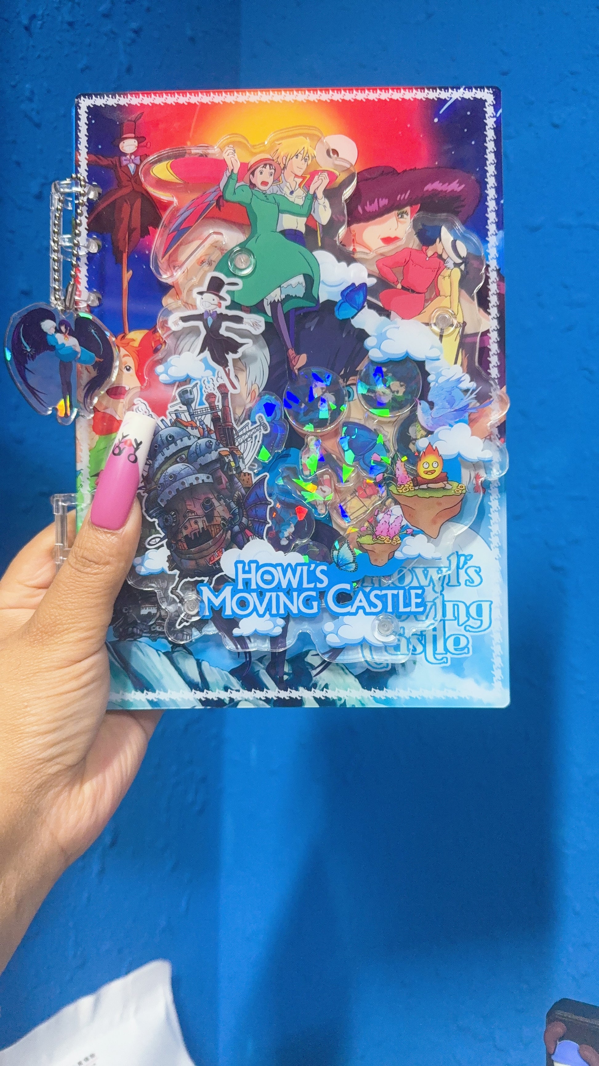 HOWLS MOVING CASTLE  3d shaker notebook