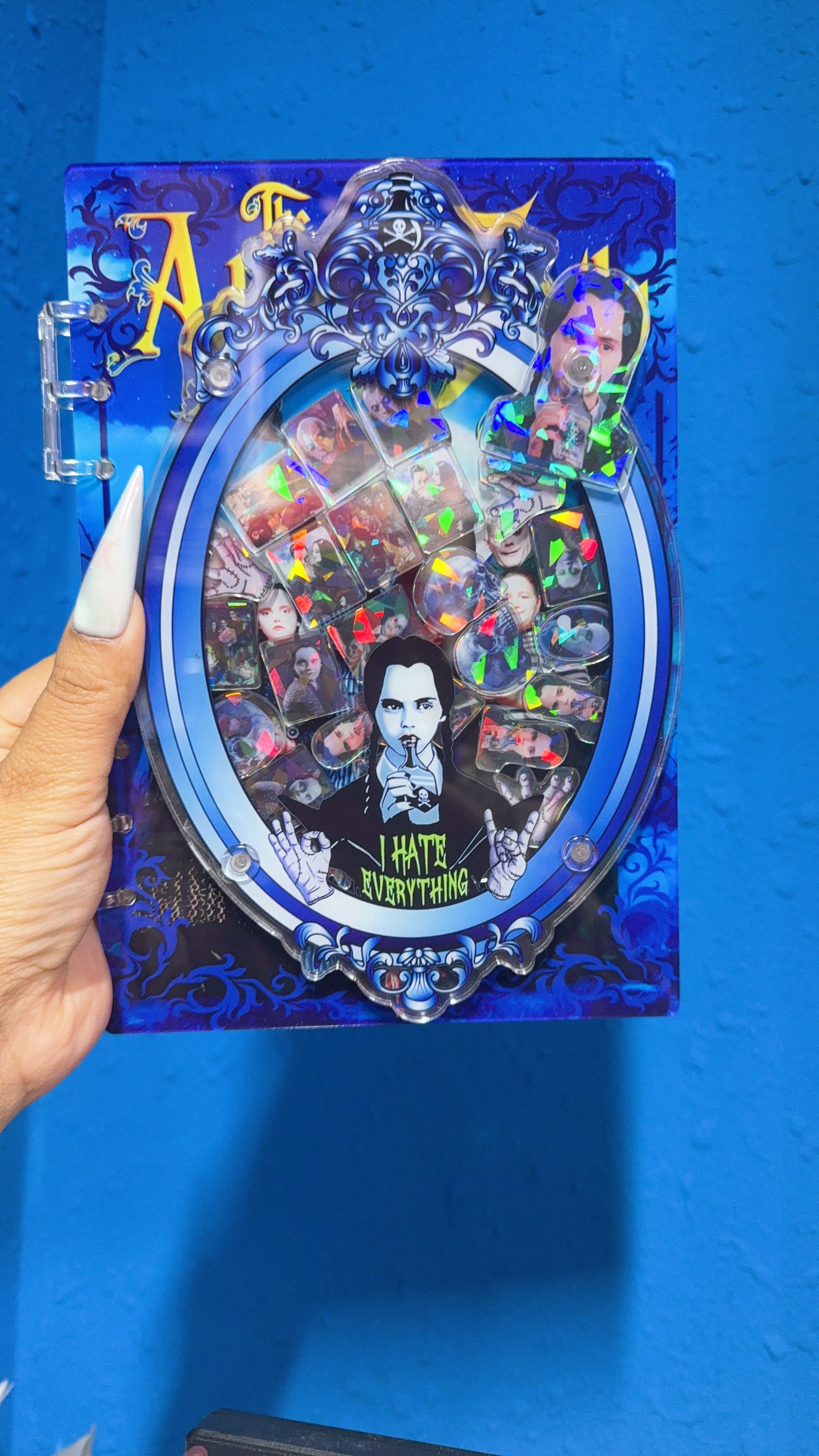 adams family 3d shaker notebook