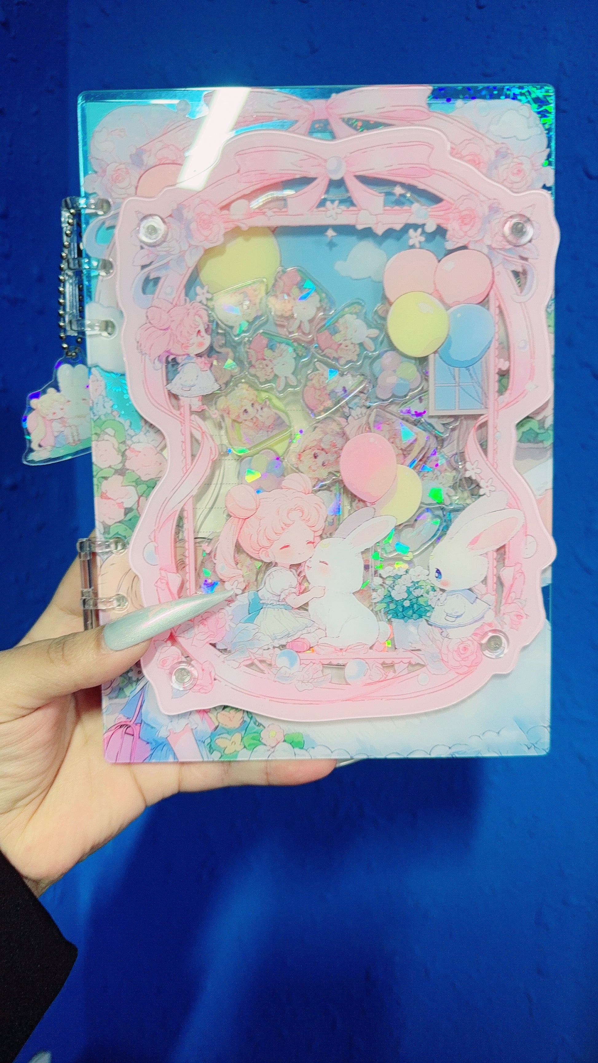 baby sailor moon shaker notebook