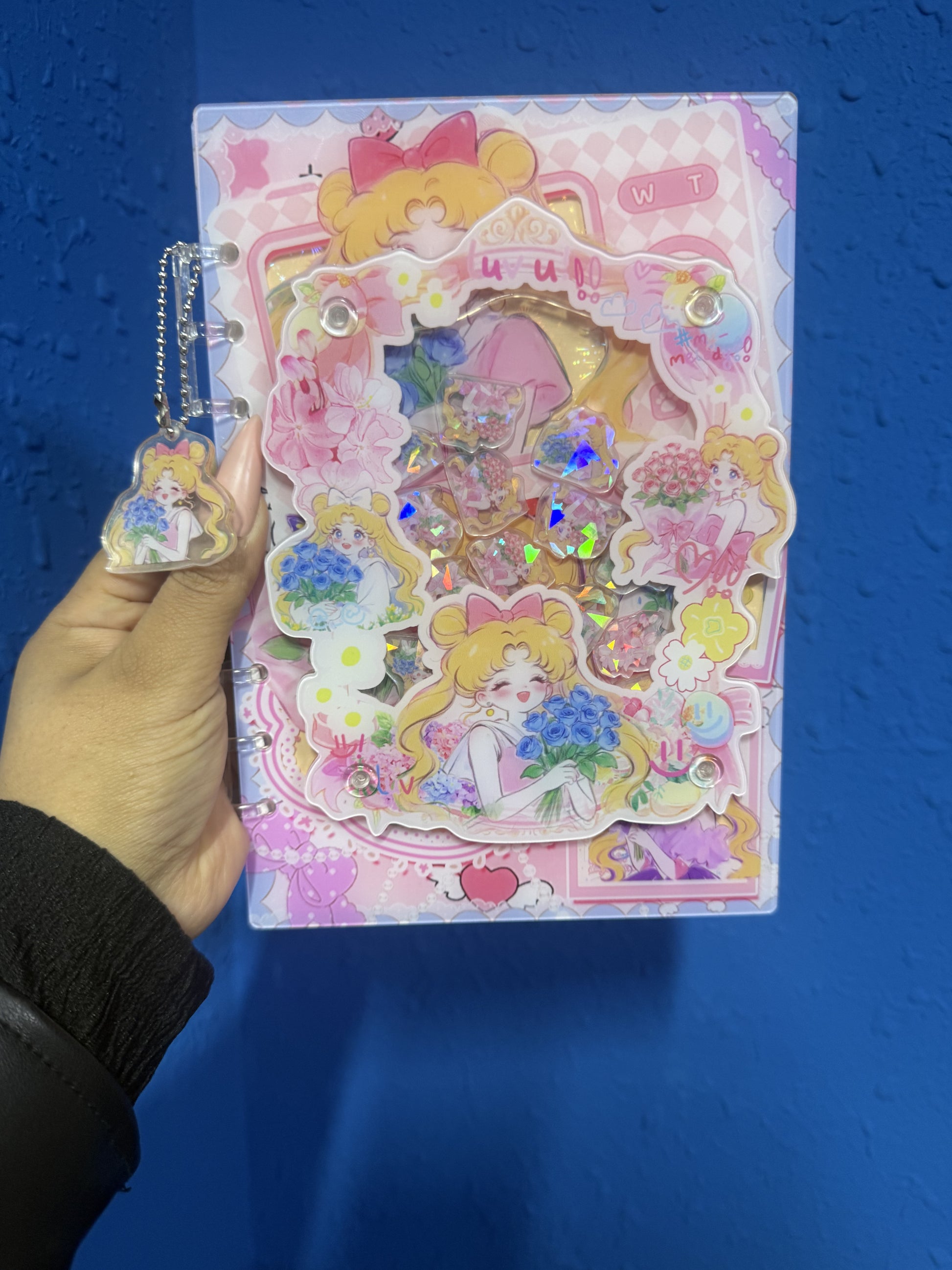 sailor moon collection shaker notebook