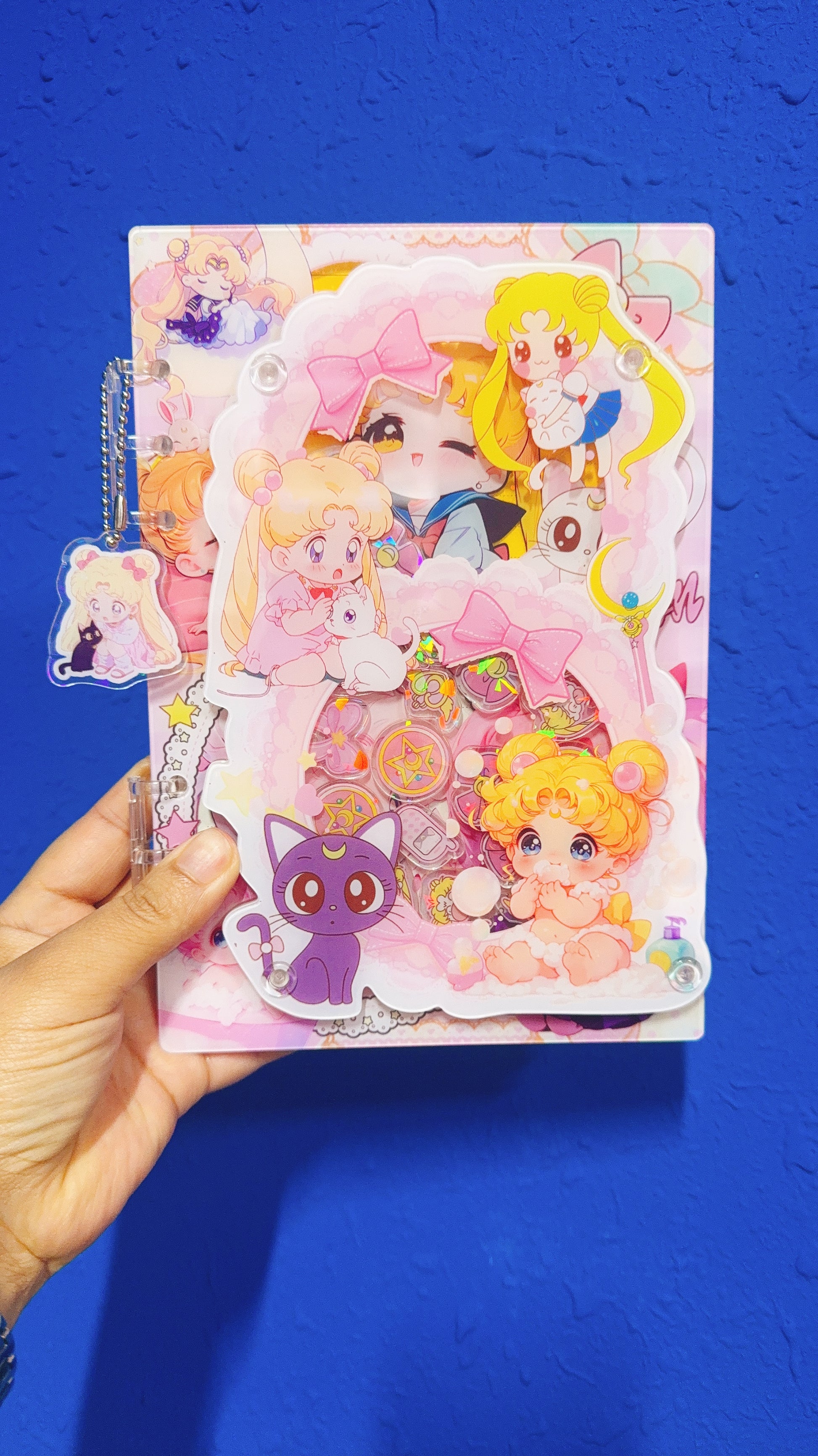 sailor moon collection shaker notebook