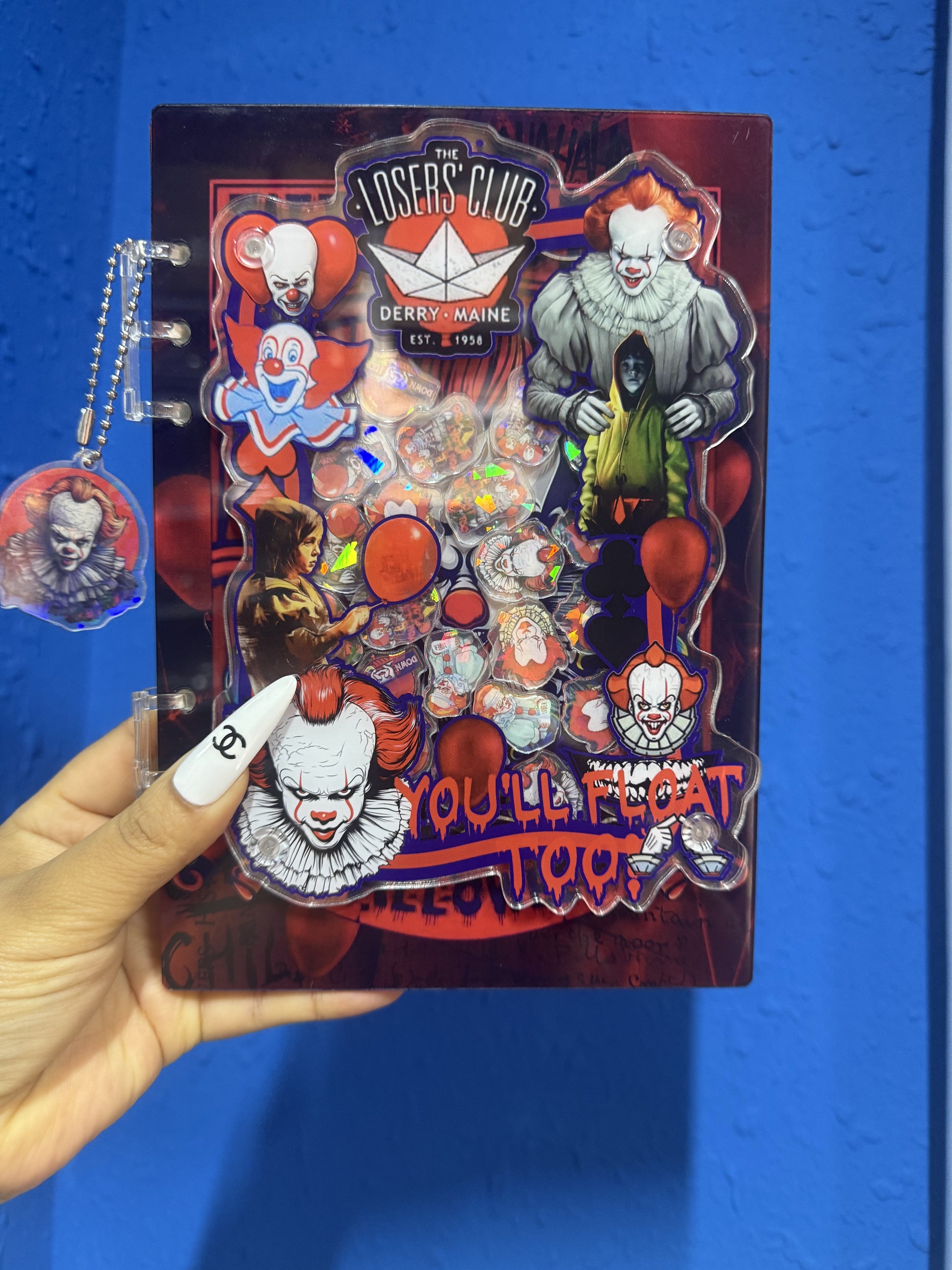 halloween,freddy ,IT ,shaker notebook