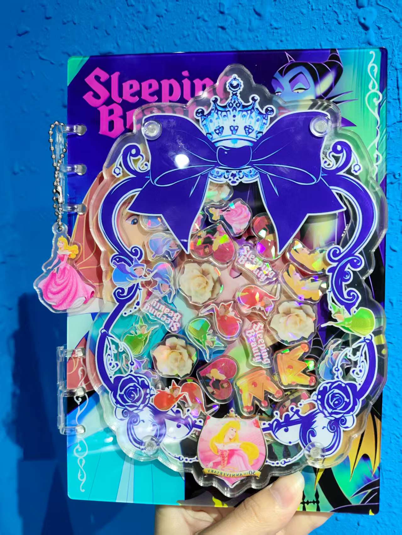 3D Sleeping beaty shaker notebook